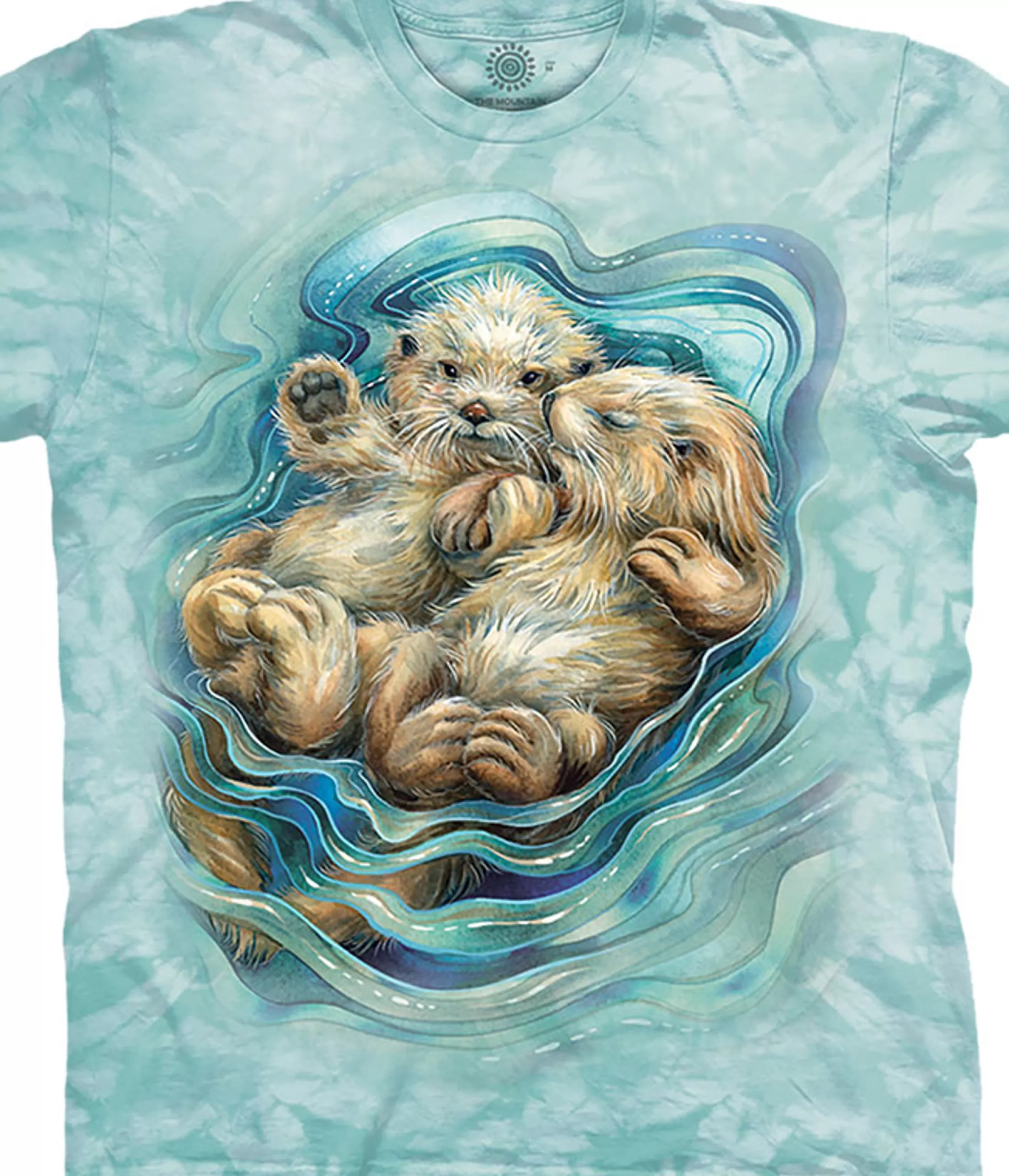 T-Shirt | North American Animals<Liquid Blue A Love Like No Otter Classic Cotton T-Shirt