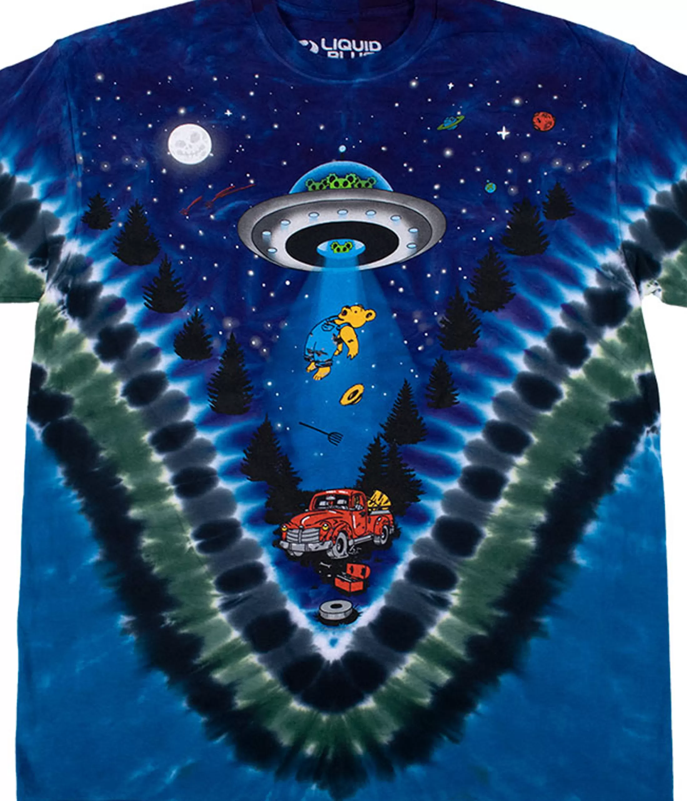 T-Shirt | Space<Liquid Blue Abduction Tie-Dye T-Shirt