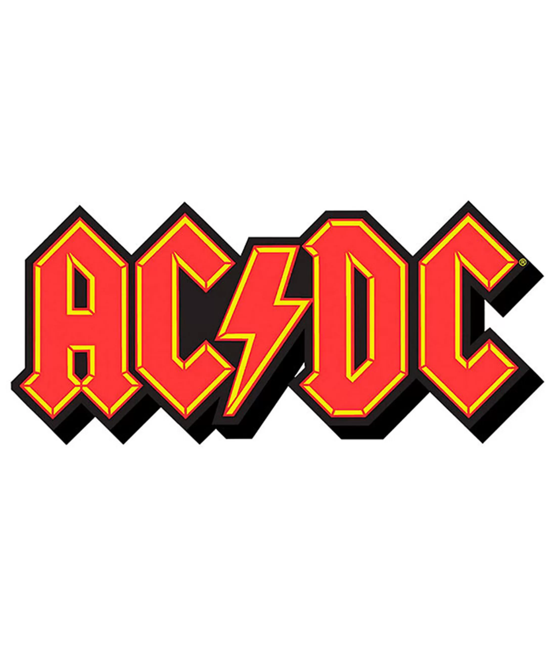 Ac-Dc<Liquid Blue AC-DC Logo Chunky Magnet