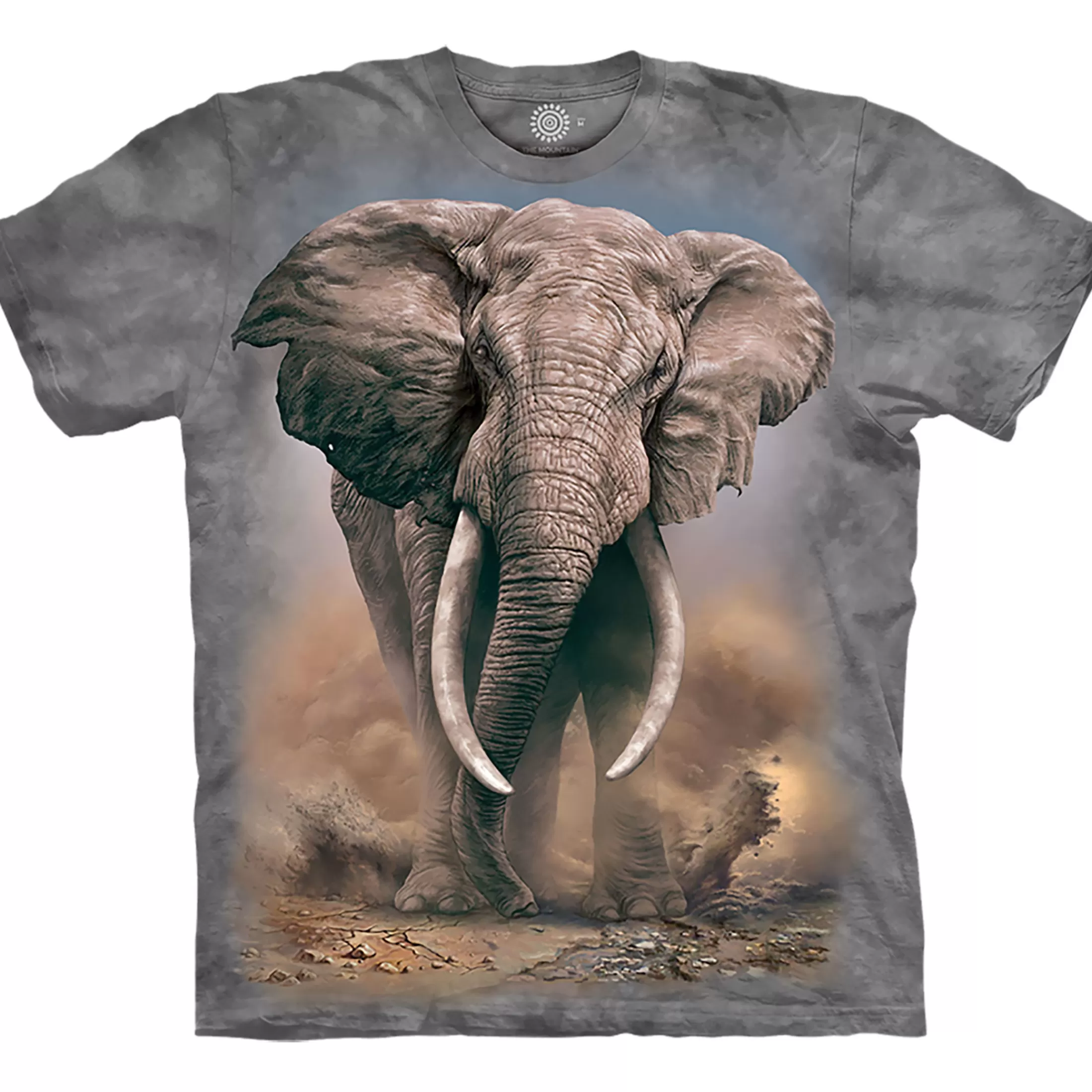 T-Shirt | Wild Animals<Liquid Blue African Elephant Classic Cotton T-Shirt