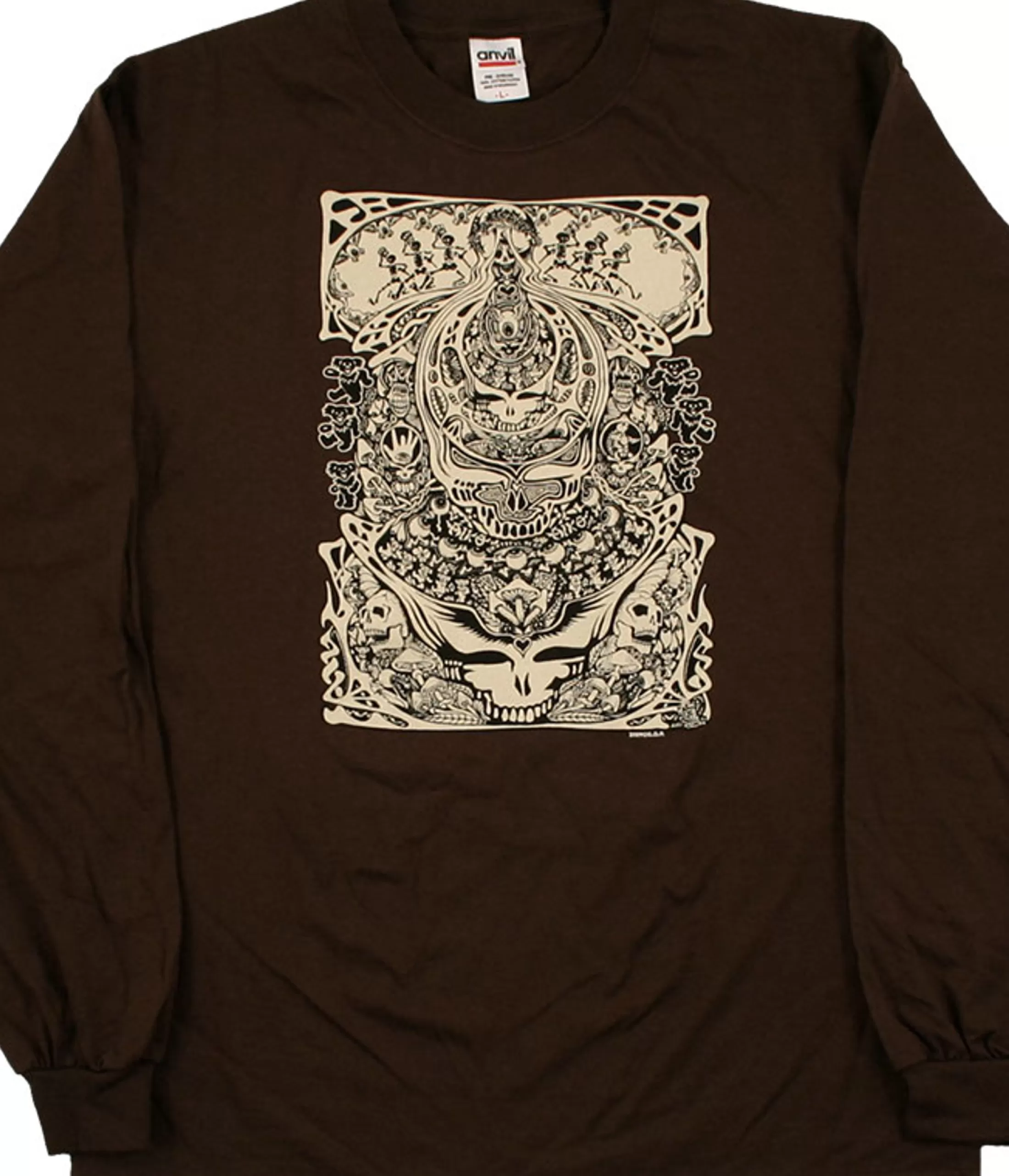 Long Sleeve | Grateful Dead<Liquid Blue Aiko Aiko Brown Long Sleeve T-Shirt