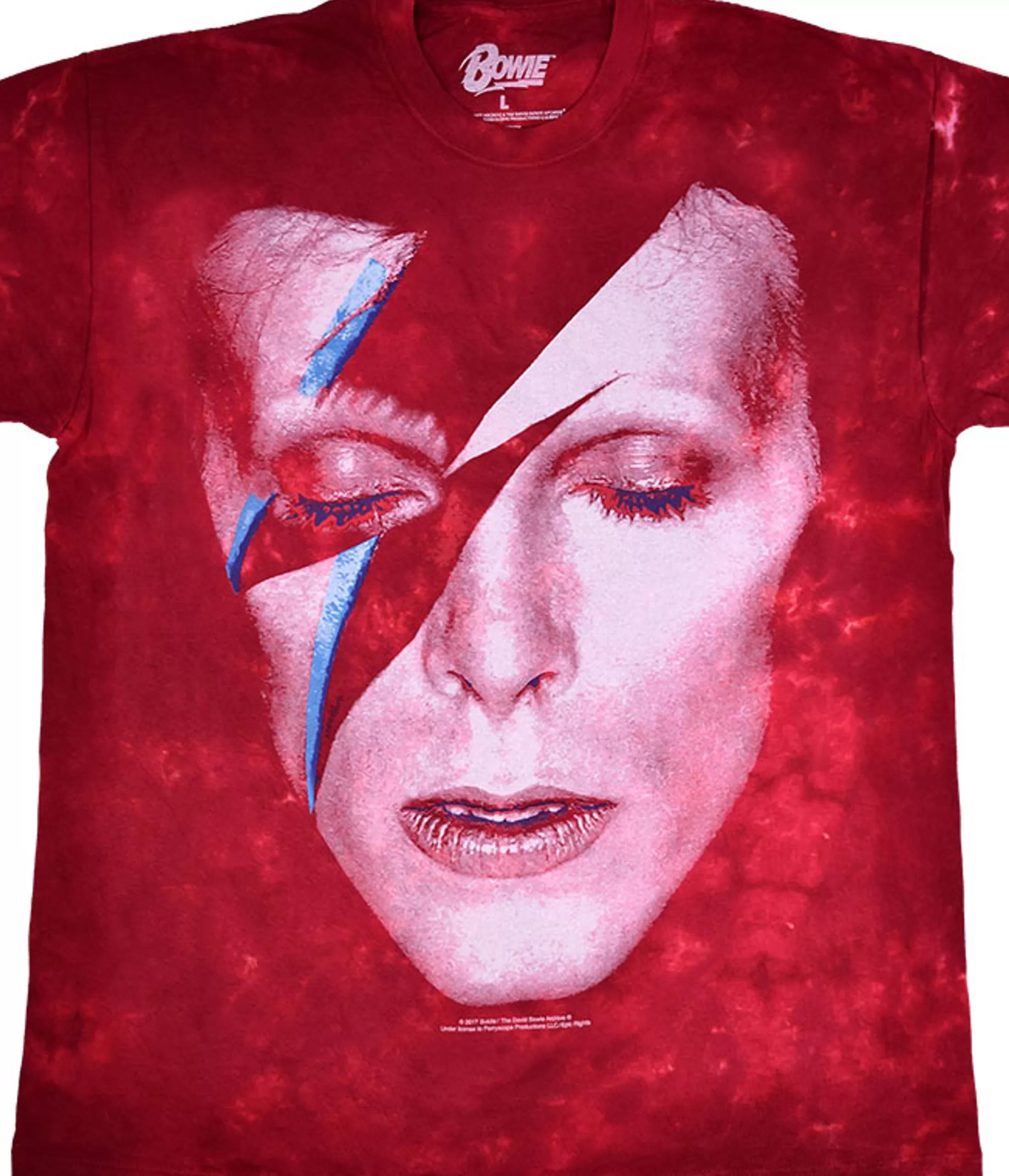 T-Shirt | David Bowie<Liquid Blue Aladdin Sane Tie-Dye T-Shirt