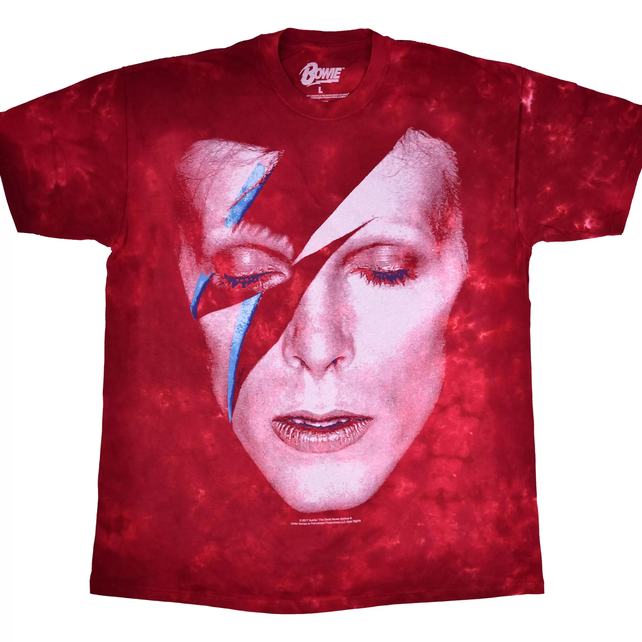 T-Shirt | David Bowie<Liquid Blue Aladdin Sane Tie-Dye T-Shirt