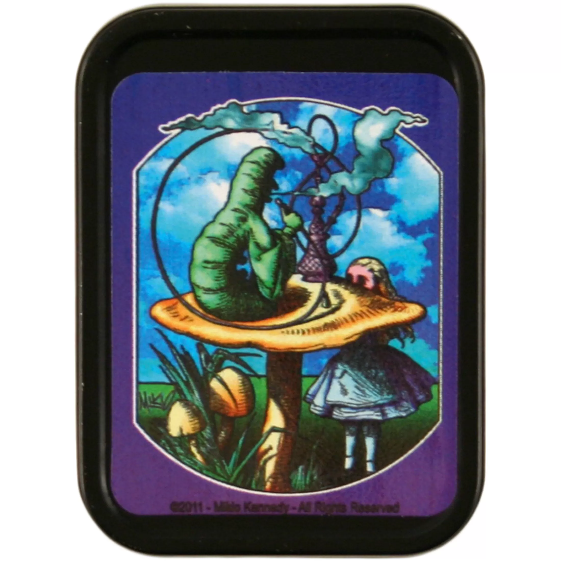 Light Fantasy<Liquid Blue Alice & Caterpillar Stash Tin