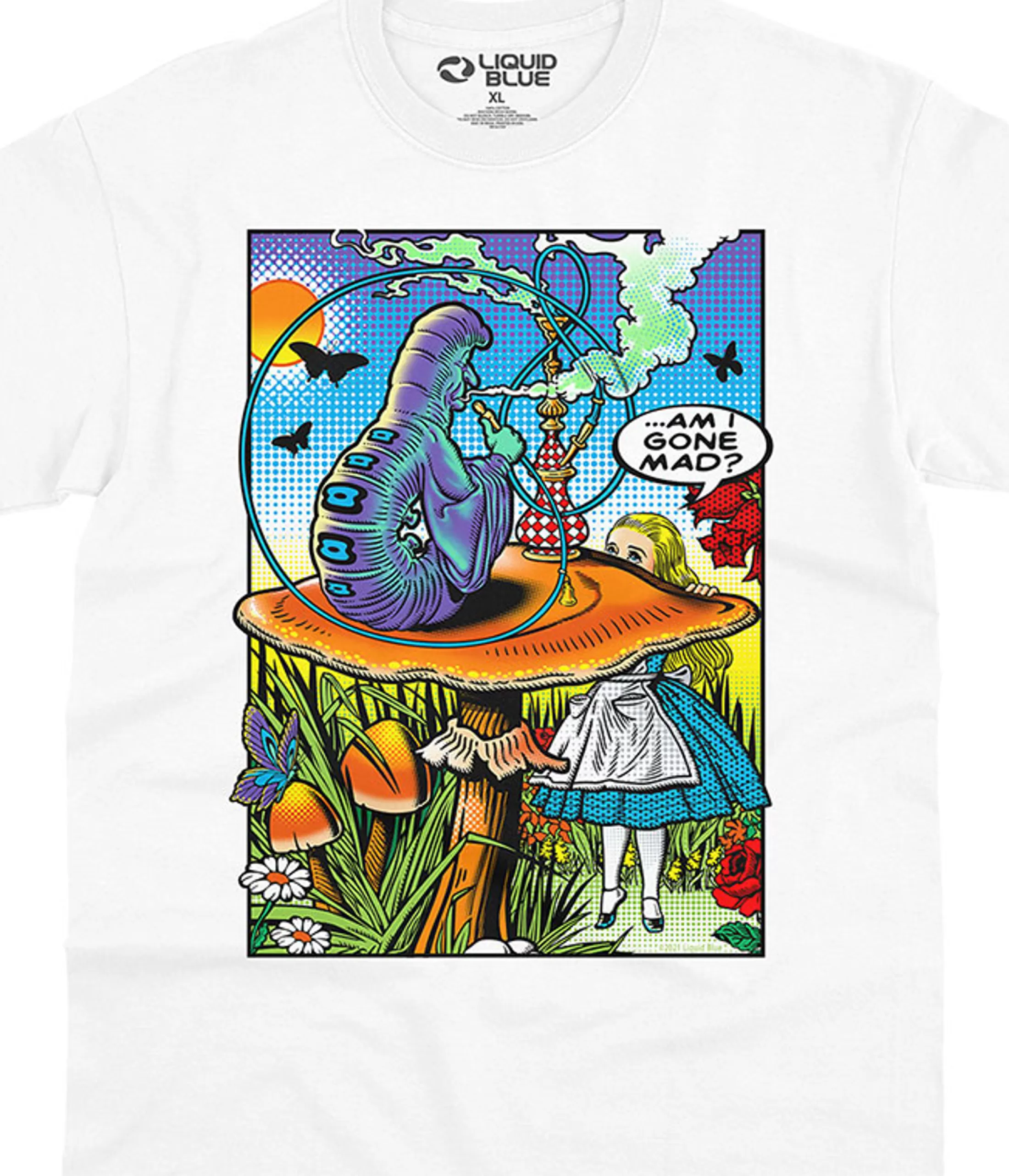 T-Shirt | Light Fantasy<Liquid Blue Alice Pop Art T-Shirt