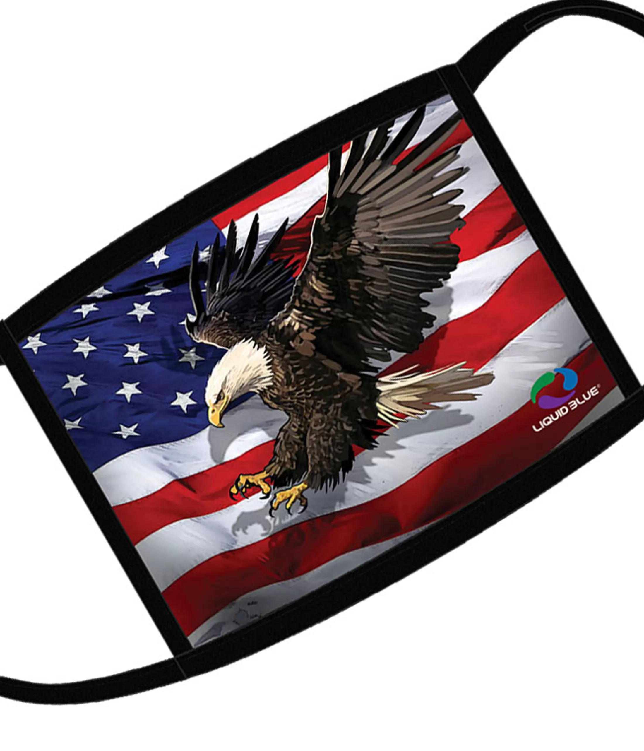 Face Coverings | Liquid Blue<Liquid Blue American Eagle Flag Face Covering