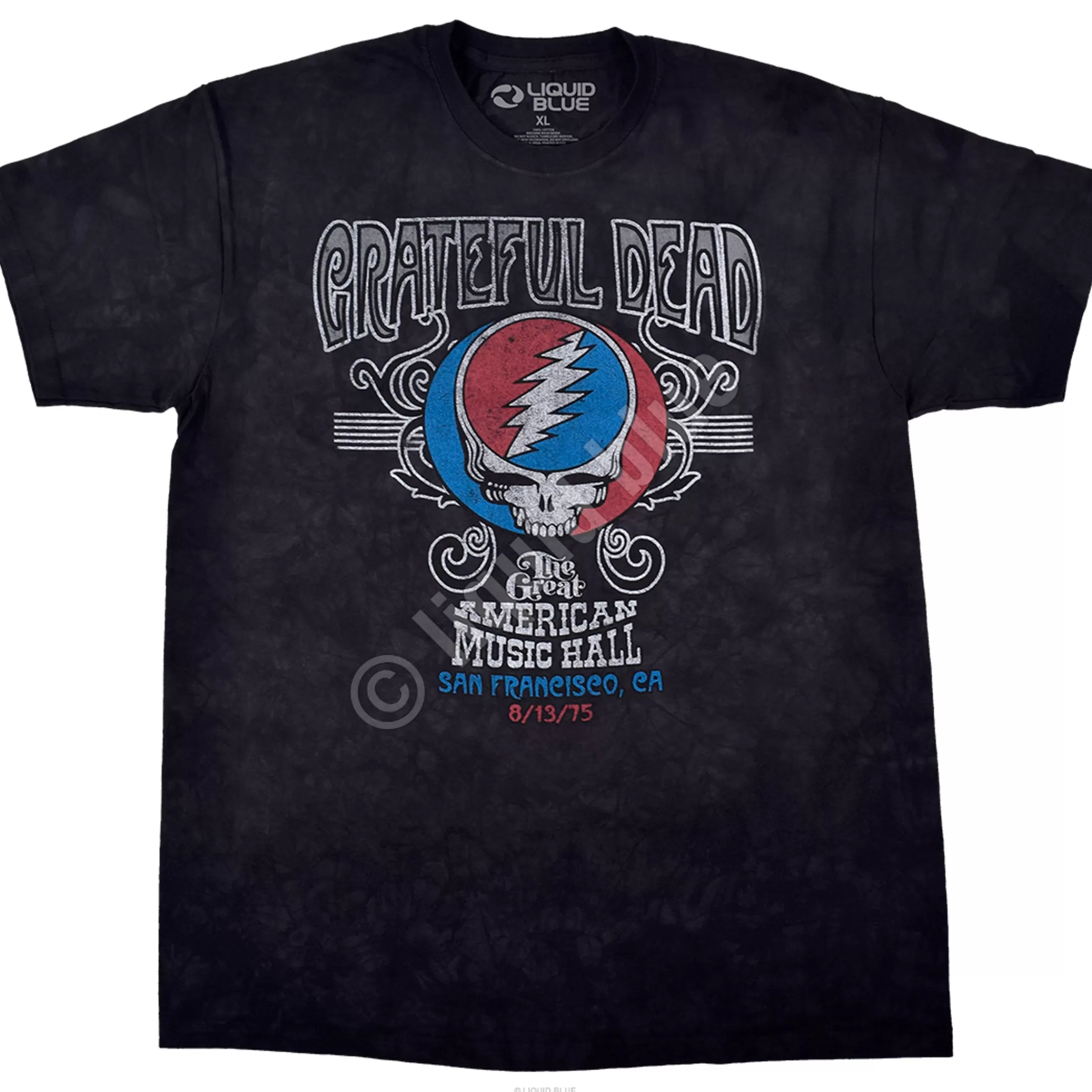 T-Shirt | Grateful Dead<Liquid Blue American Music Hall Tie-Dye T-Shirt