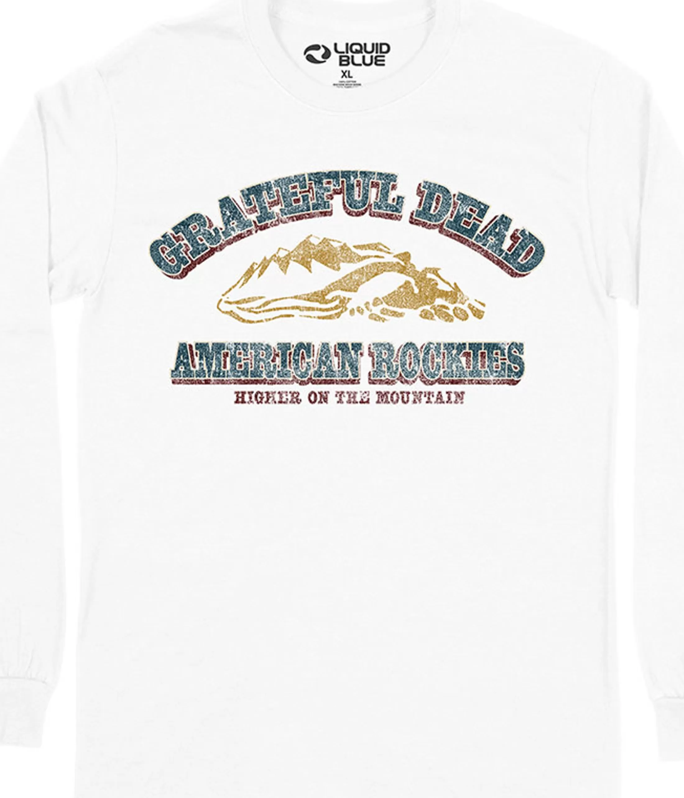 Long Sleeve | Grateful Dead<Liquid Blue American Rockies Long Sleeve T-Shirt