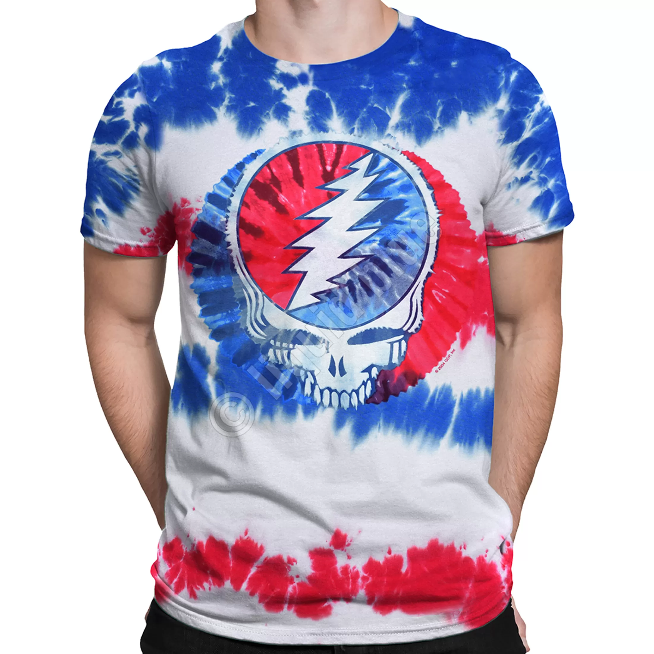 T-Shirt | Grateful Dead<Liquid Blue American SYF Tie-Dye T-Shirt