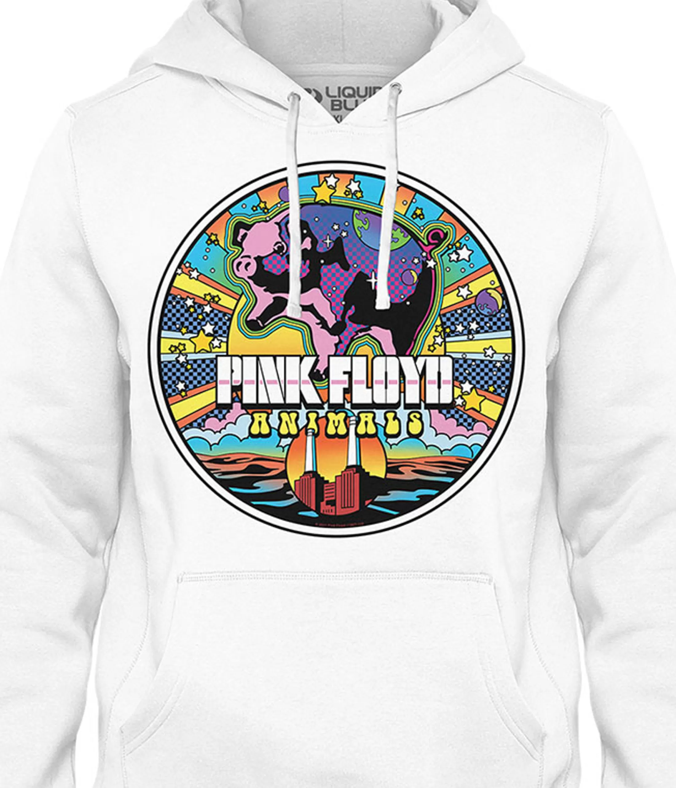 Hoodie | Pink Floyd<Liquid Blue Animals Mod Hoodie