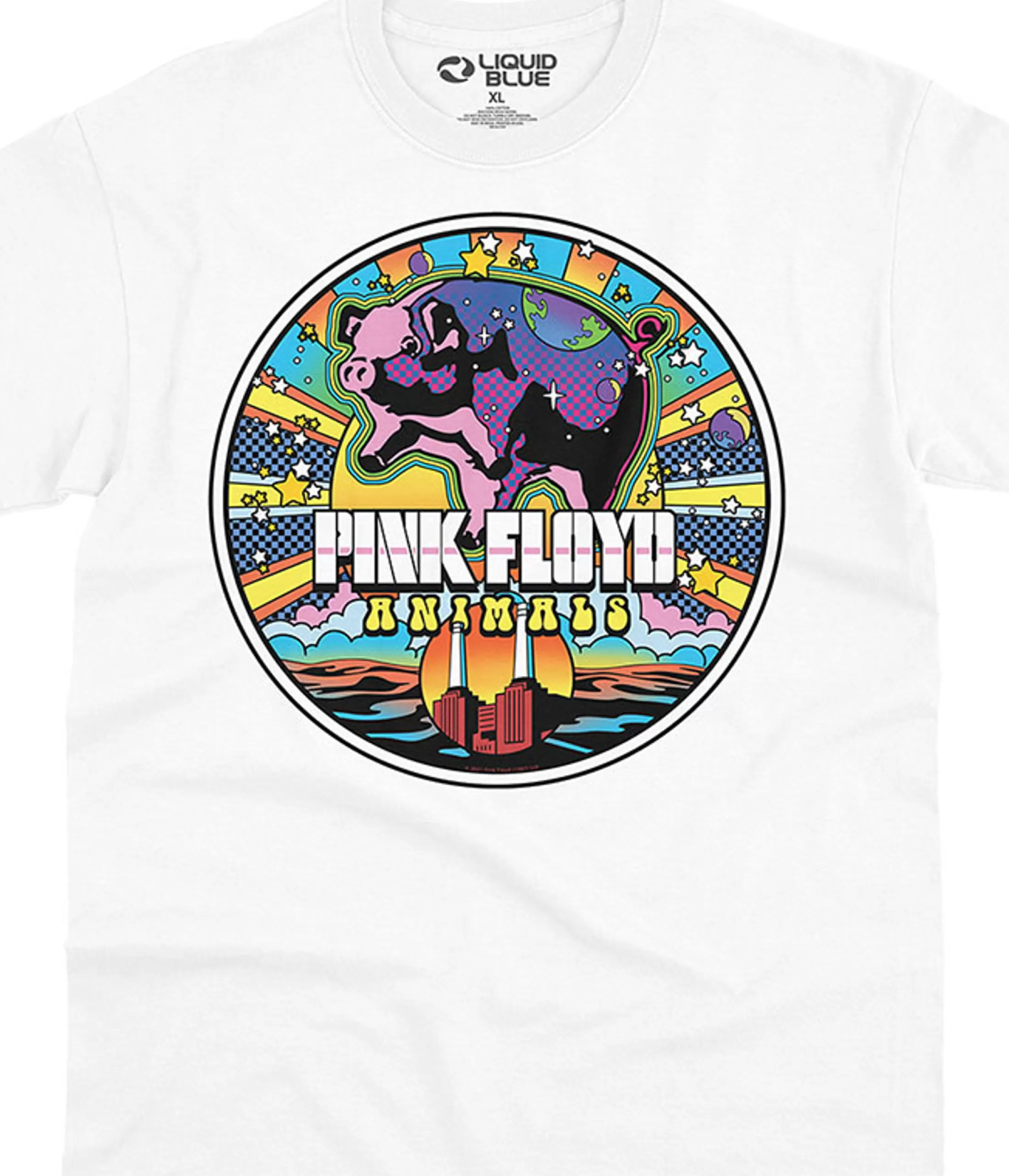 T-Shirt | Pink Floyd<Liquid Blue Animals Mod T-Shirt