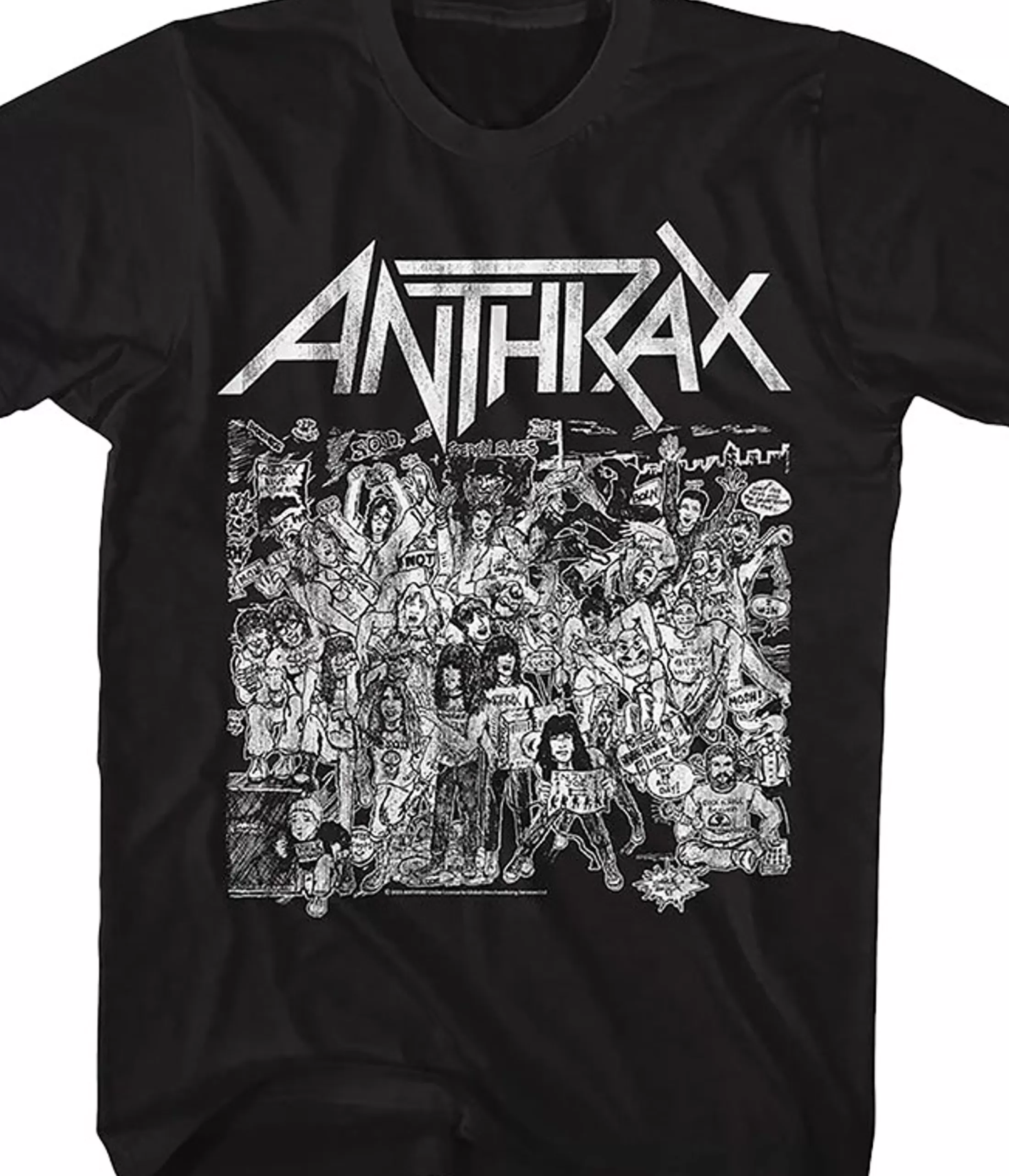 T-Shirt | Anthrax<Liquid Blue Anthrax No Frills Tan T-Shirt