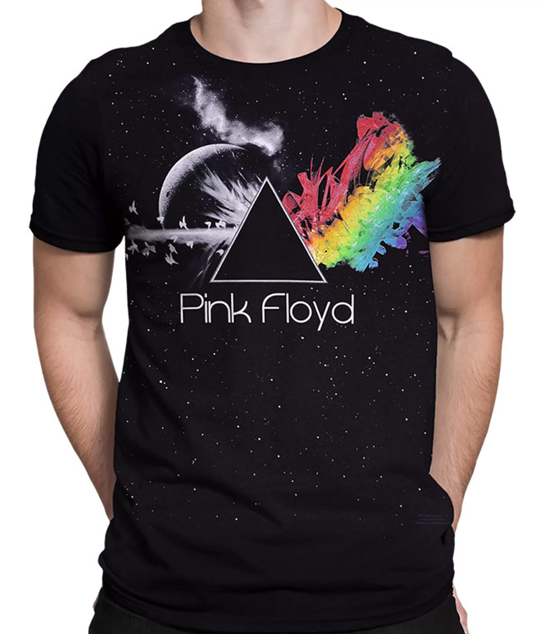 Athletic T-Shirt | Pink Floyd<Liquid Blue Any Colour You Like Black Athletic T-Shirt