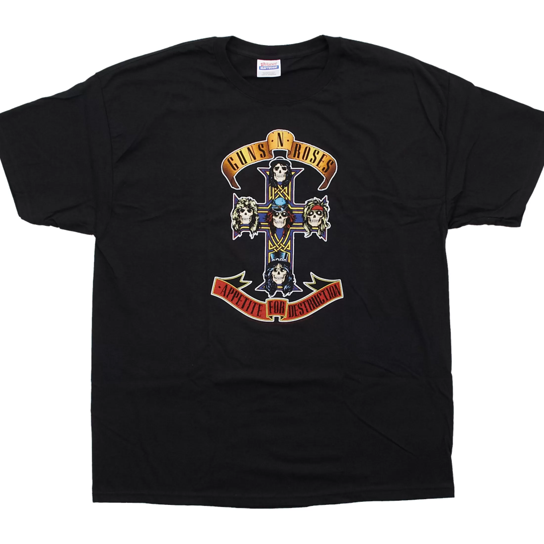 T-Shirt | Guns N Roses<Liquid Blue Appetite For Destruction Black T-Shirt