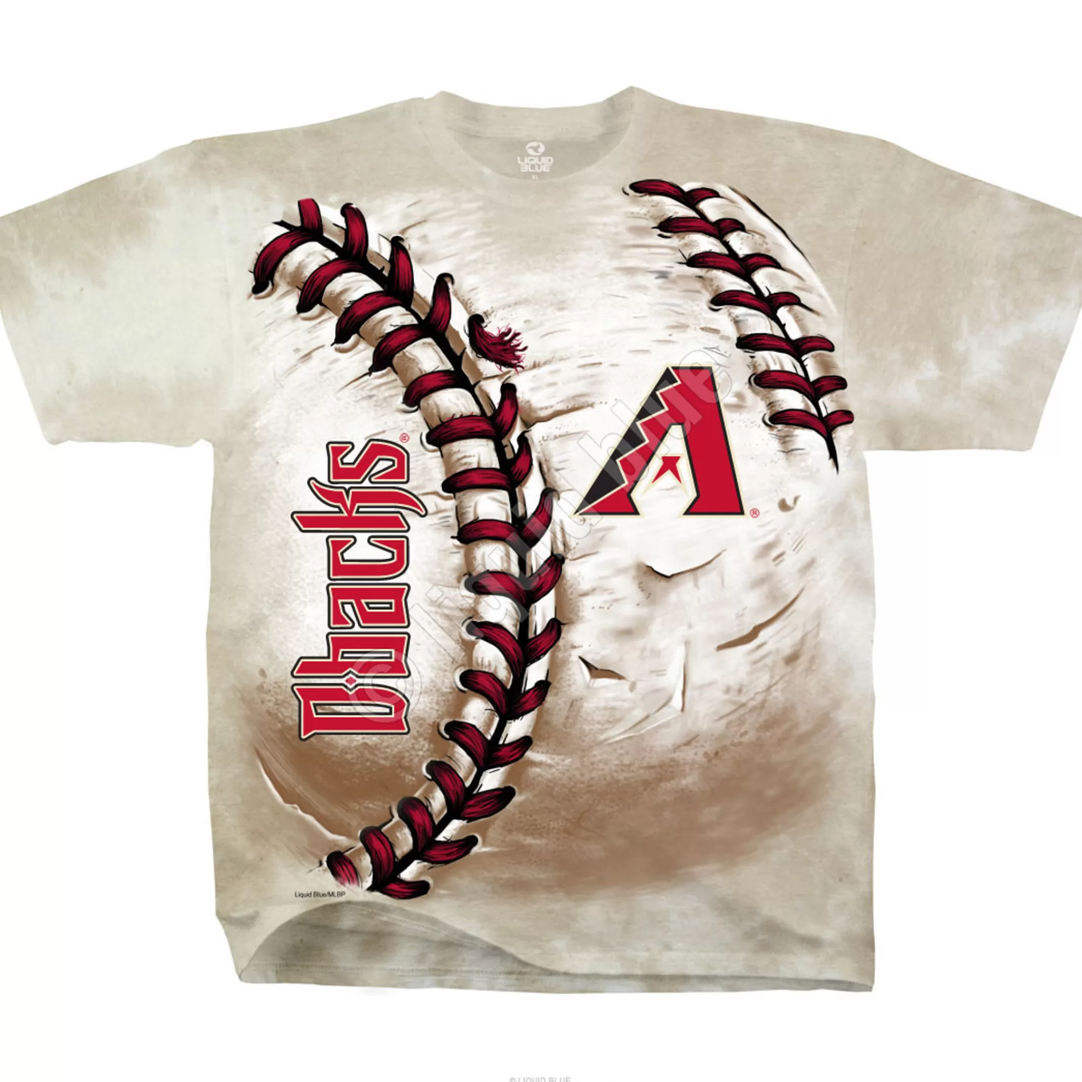 T-Shirt | Arizona Diamondbacks<Liquid Blue Arizona Diamondbacks Hardball Tie-Dye T-Shirt