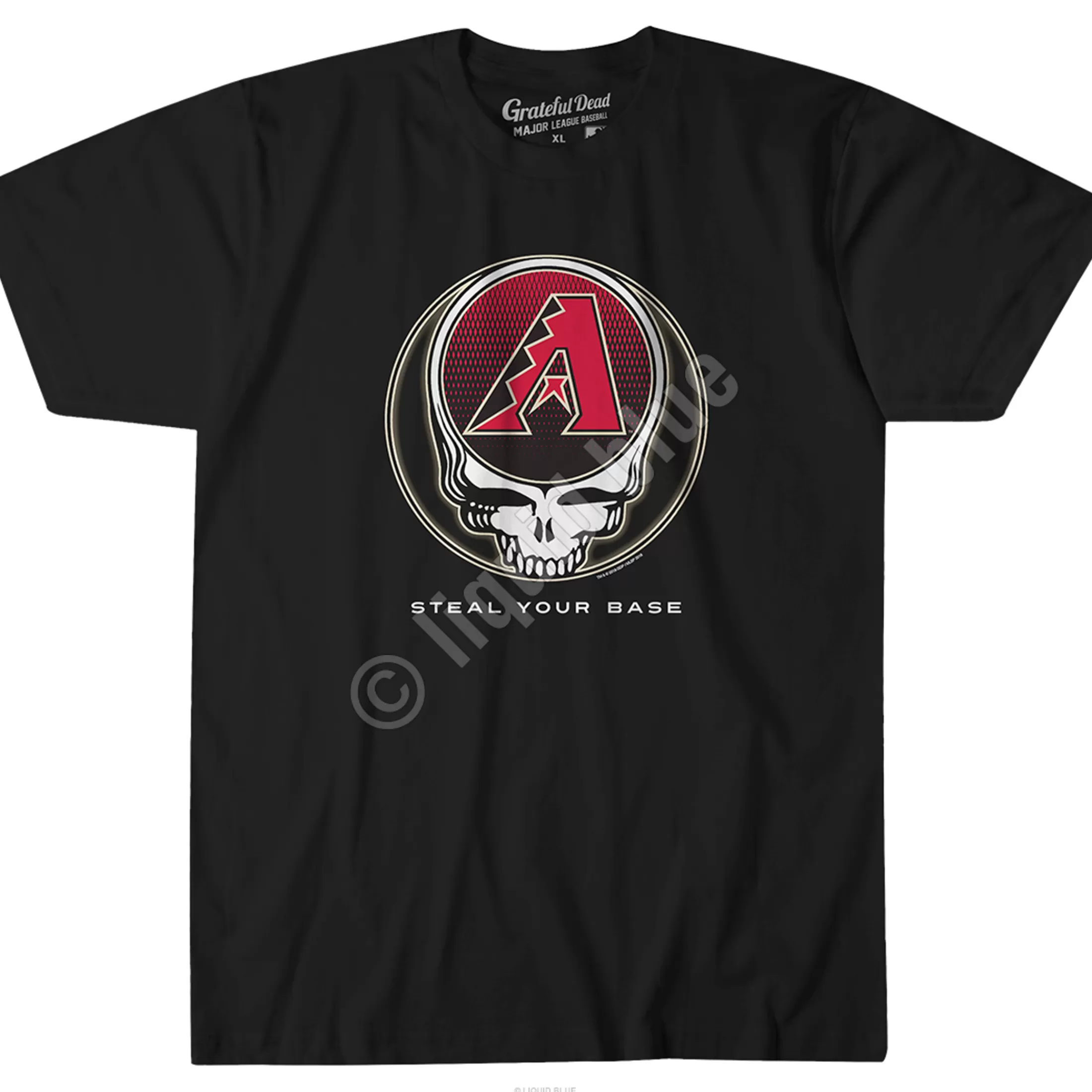 Athletic T-Shirt | Arizona Diamondbacks<Liquid Blue Arizona Diamondbacks Steal Your Base Red Athletic T-Shirt