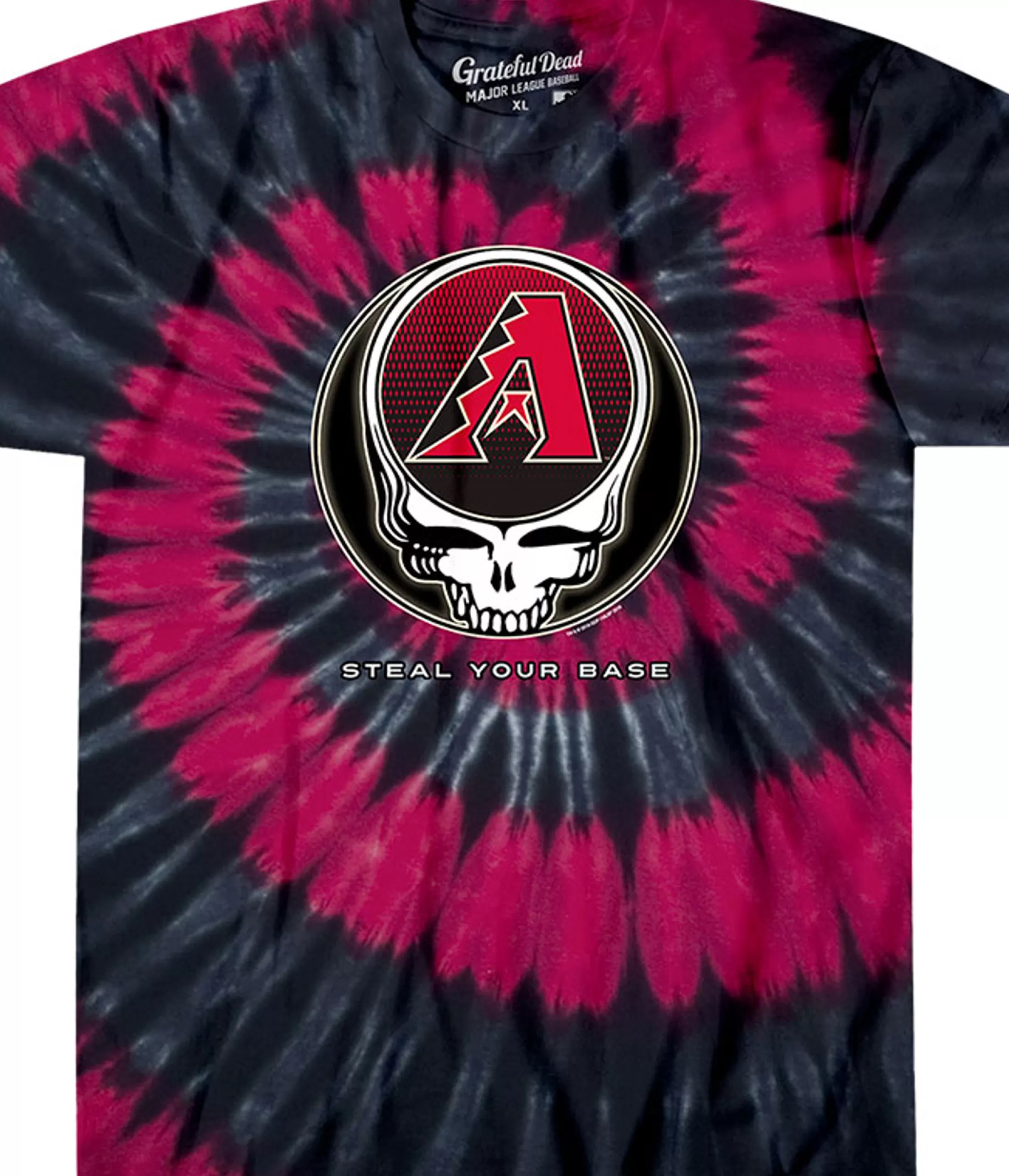 T-Shirt | Arizona Diamondbacks<Liquid Blue Arizona Diamondbacks Steal Your Base Tie-Dye T-Shirt