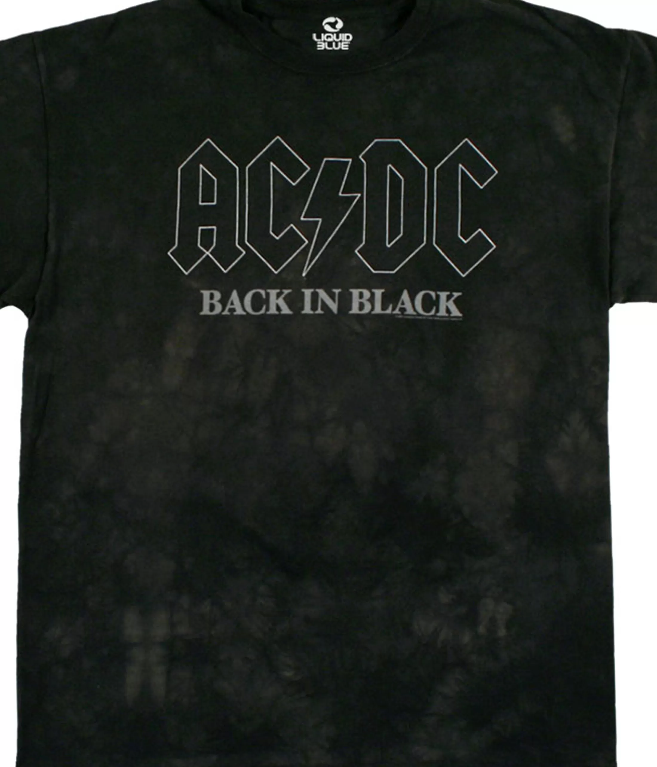 T-Shirt | Ac-Dc<Liquid Blue Back In Black Tie-Dye T-Shirt