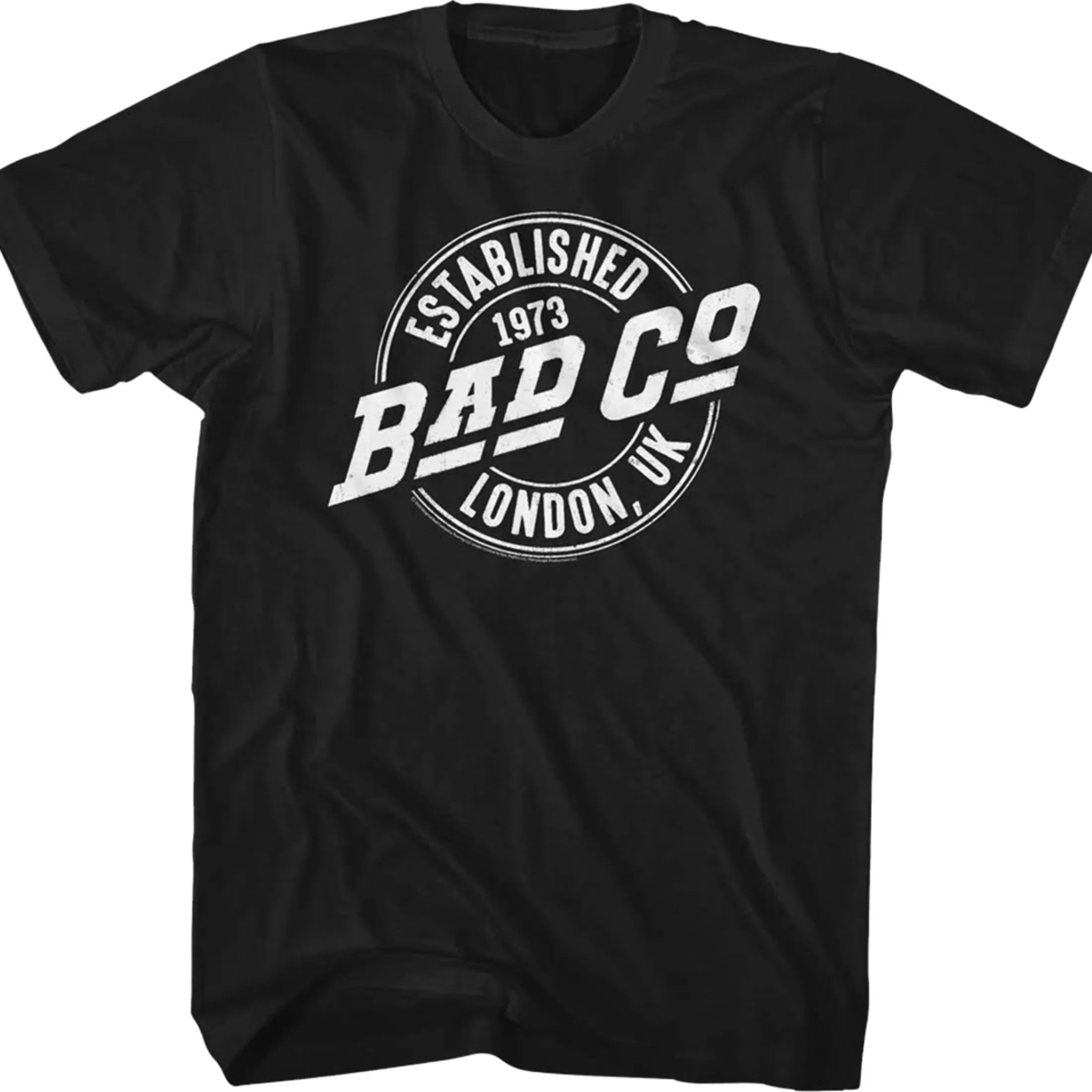 T-Shirt | Bad Company<Liquid Blue Bad Company Logo Black T-Shirt