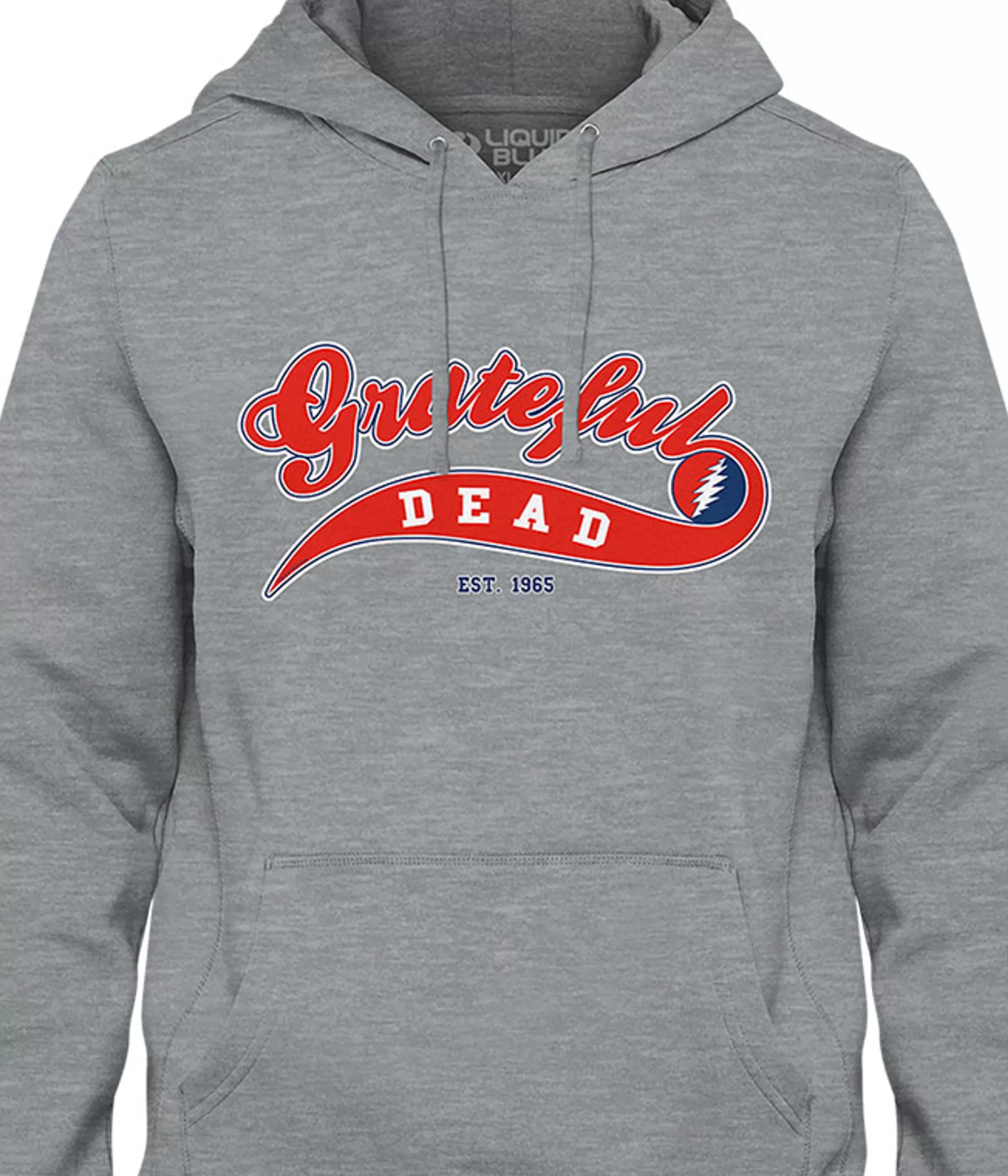 Hoodie | Baseball<Liquid Blue Ballpark Red Hoodie