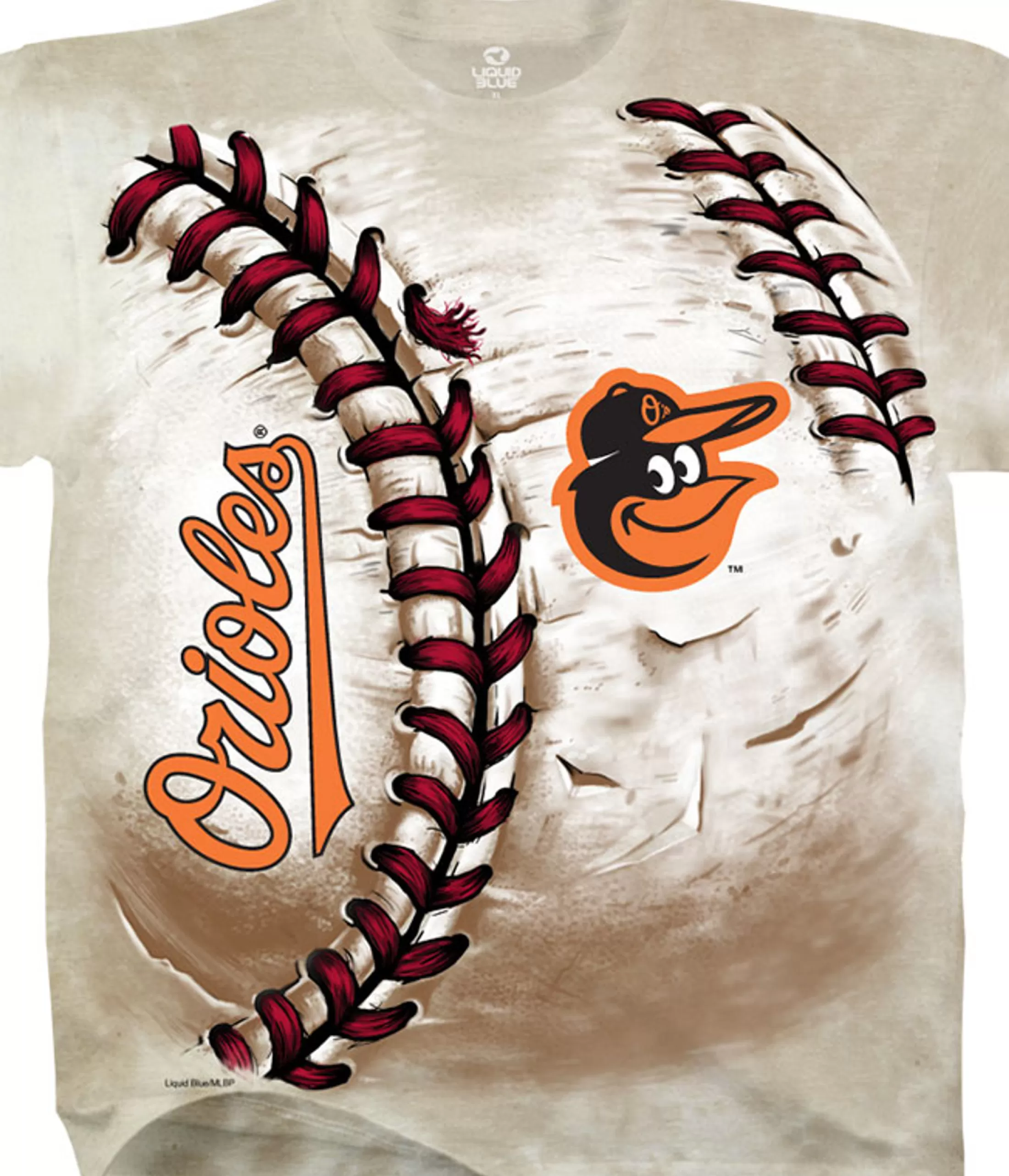 T-Shirt | Baltimore Orioles<Liquid Blue Baltimore Orioles Hardball Tie-Dye T-Shirt