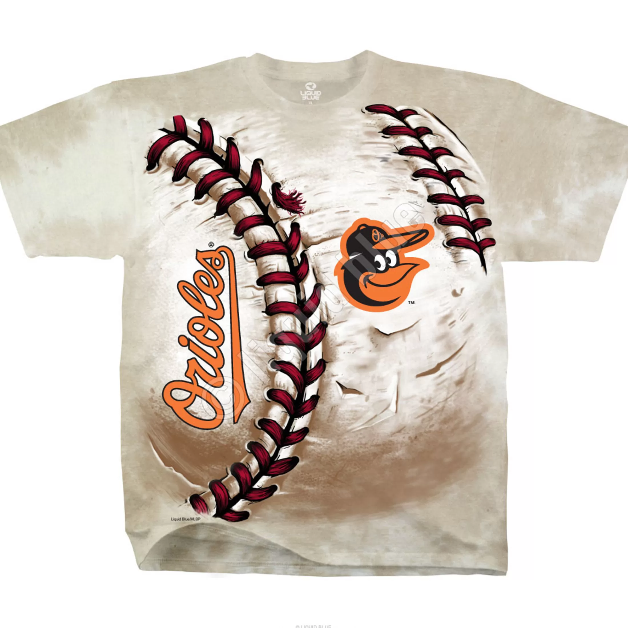 T-Shirt | Baltimore Orioles<Liquid Blue Baltimore Orioles Hardball Tie-Dye T-Shirt