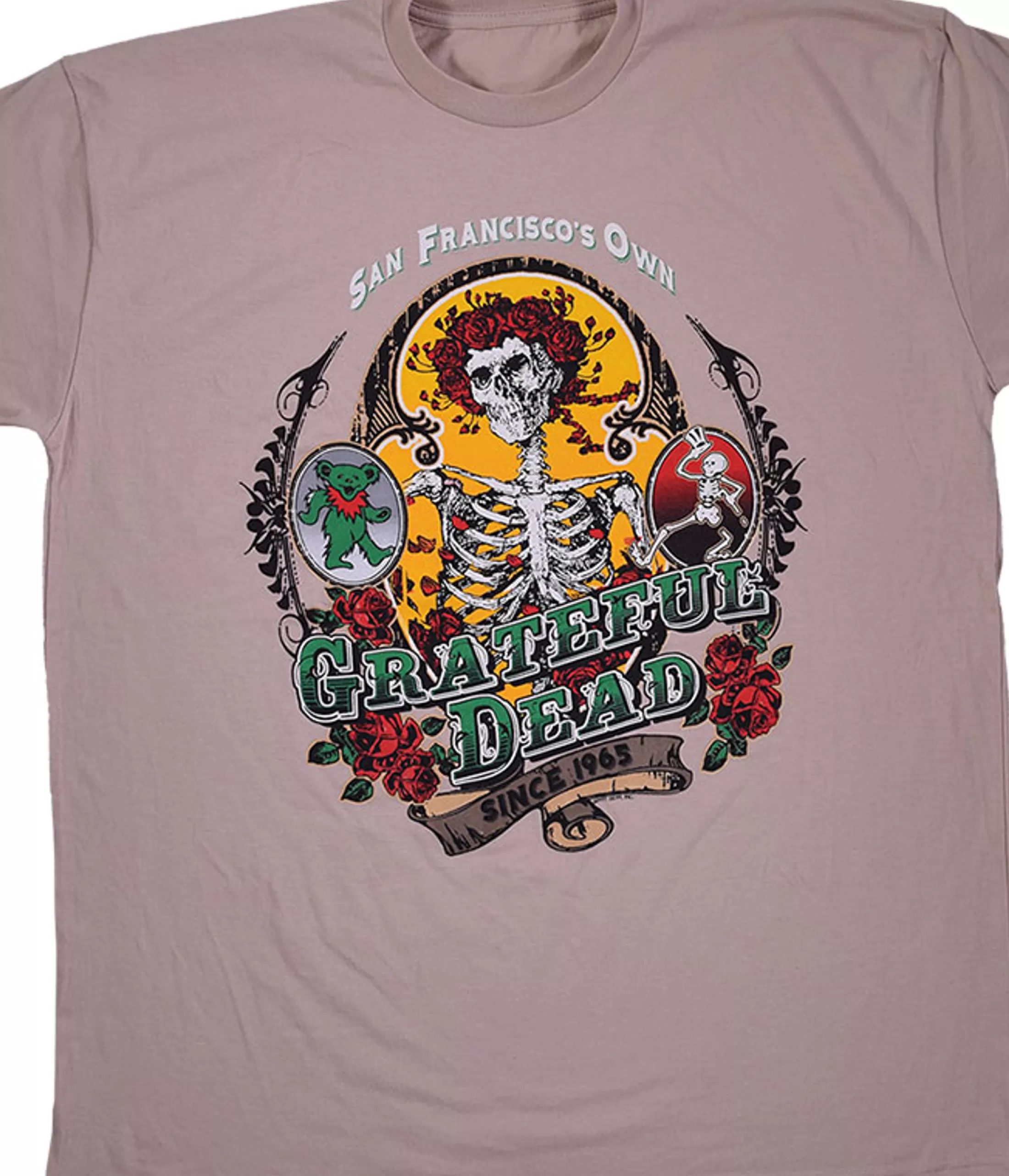 T-Shirt | Grateful Dead<Liquid Blue Bay Area Beloved Tan Athletic T-Shirt