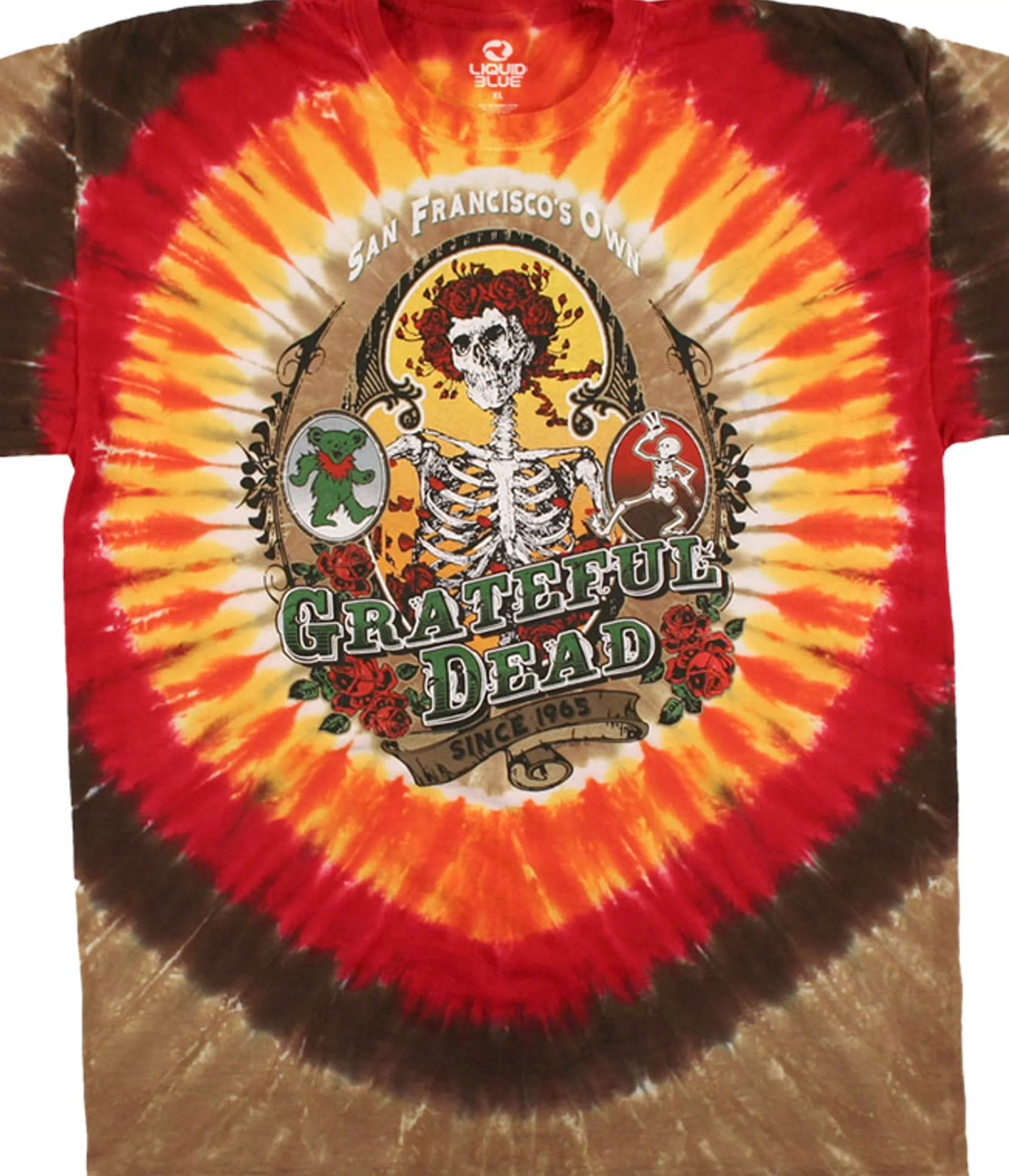 T-Shirt | Grateful Dead<Liquid Blue Bay Area Beloved Tie-Dye T-Shirt