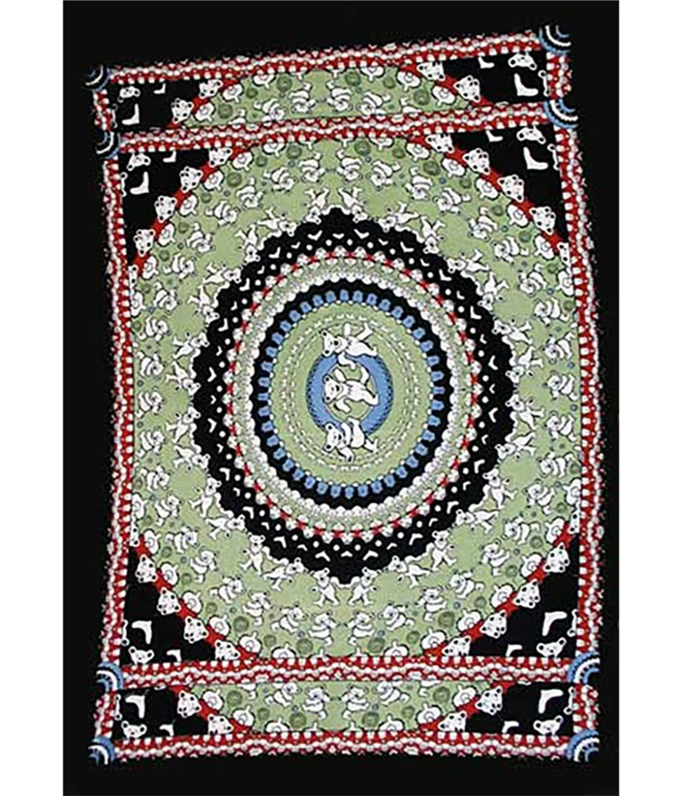 Grateful Dead<Liquid Blue Bear Black Tapestry