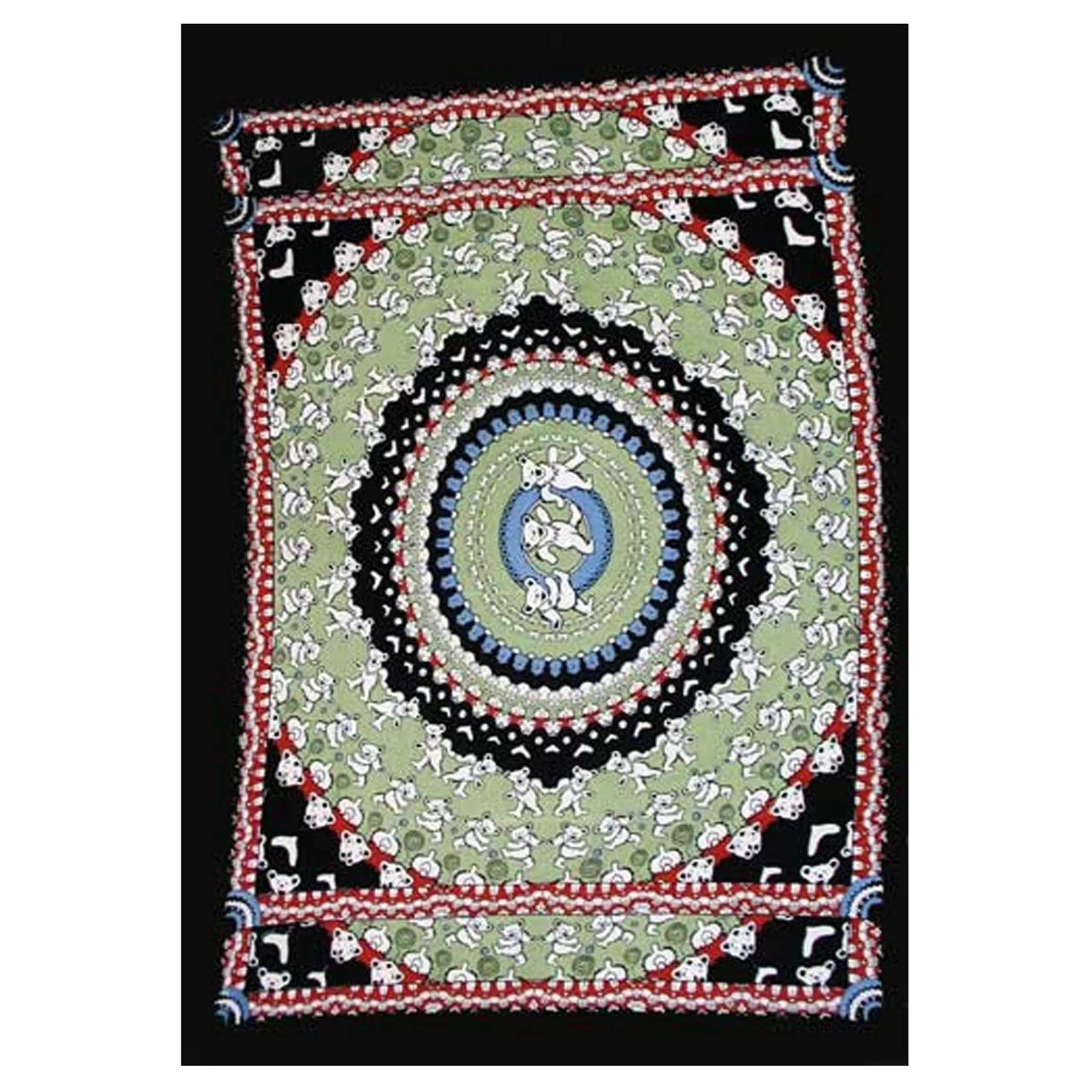 Grateful Dead<Liquid Blue Bear Black Tapestry