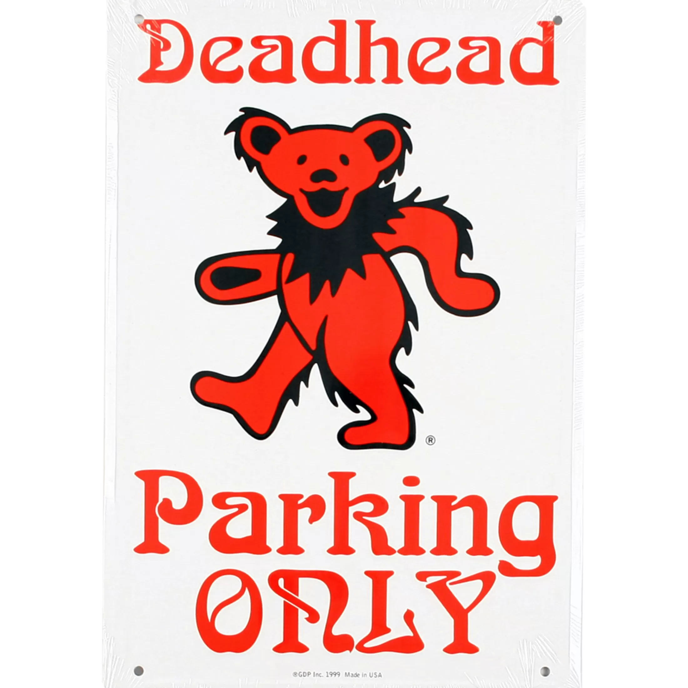 Grateful Dead<Liquid Blue Bear Deadhead Parking Only Sign