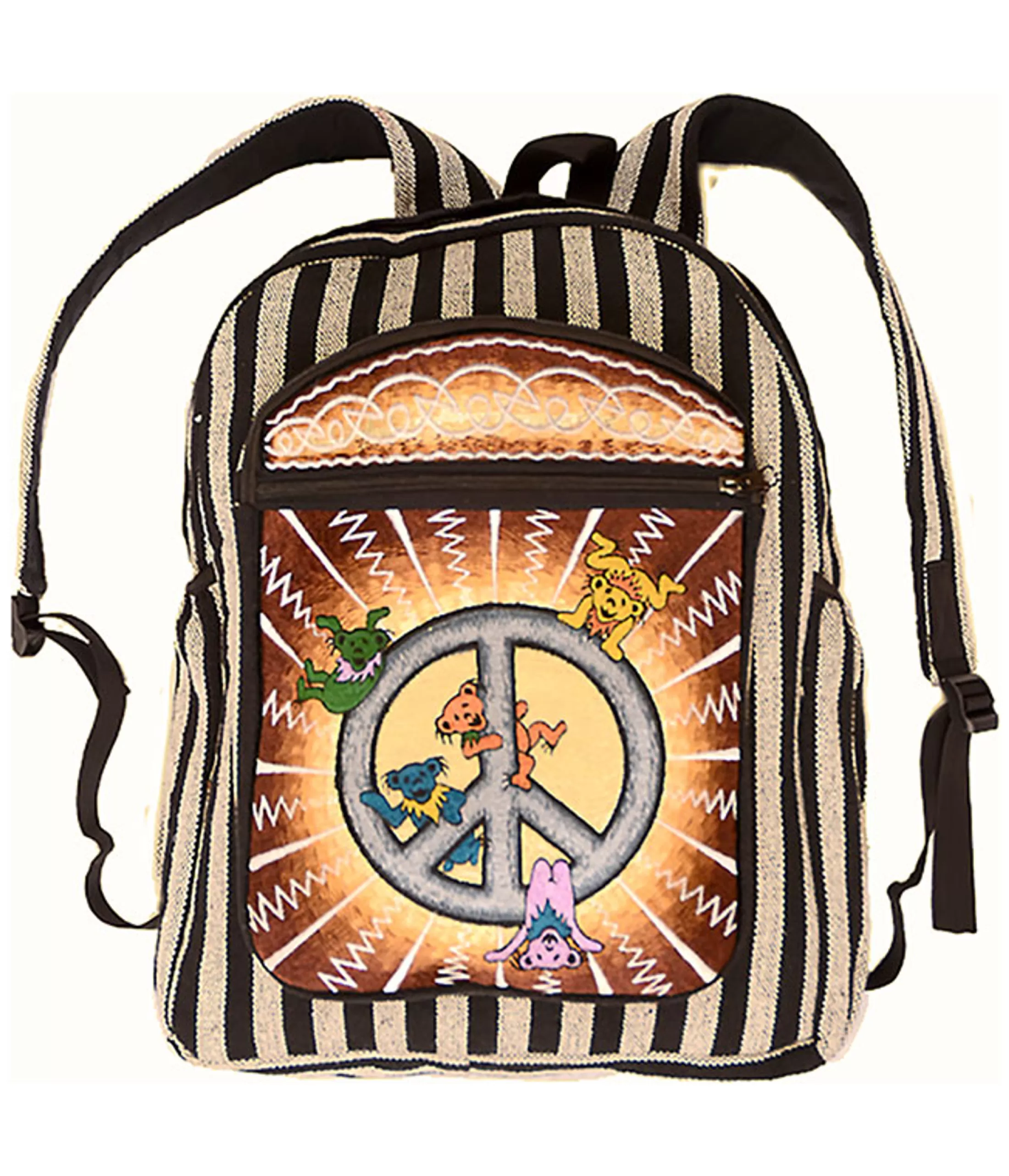 Bags | Grateful Dead<Liquid Blue Bear Hanging Peace Backpack