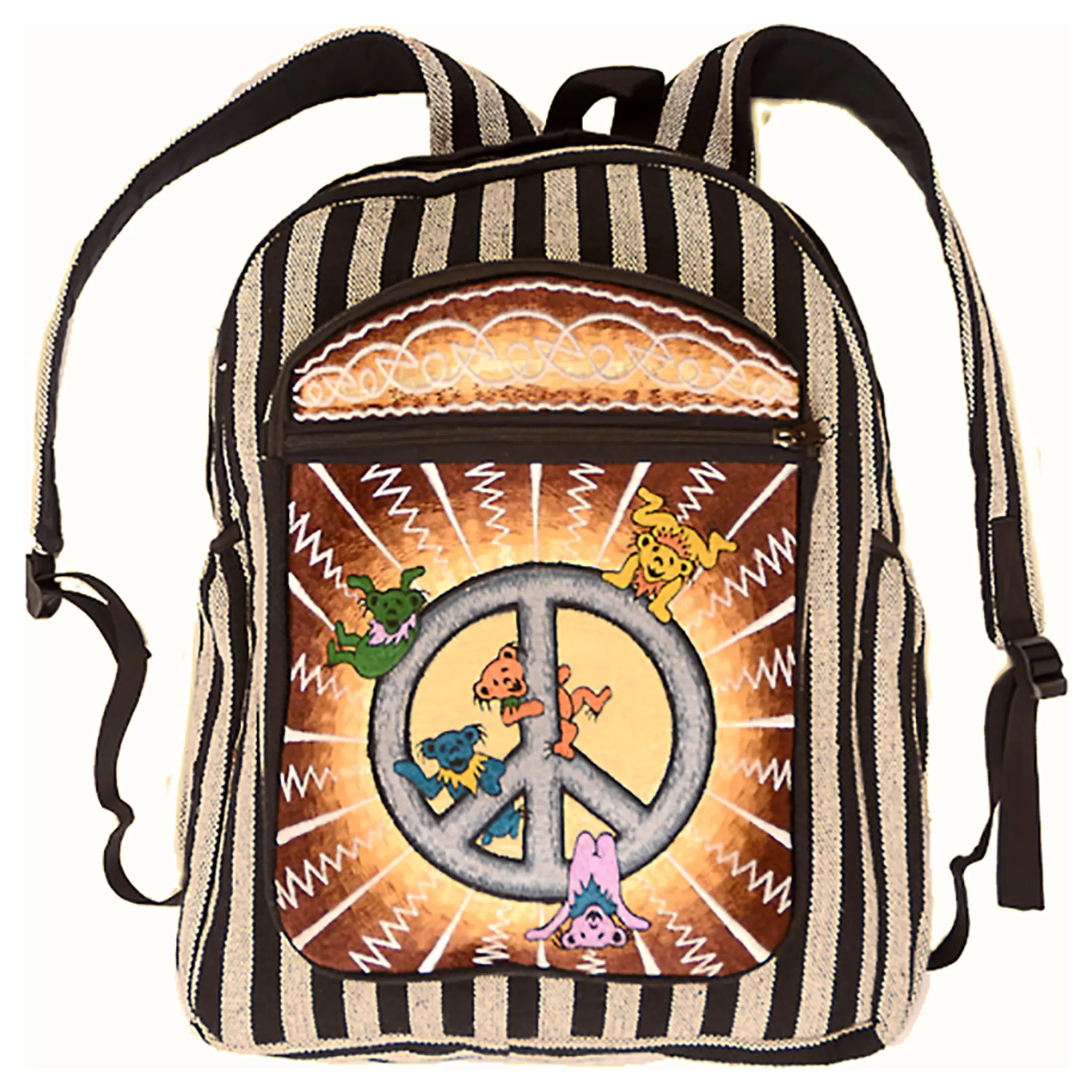 Bags | Grateful Dead<Liquid Blue Bear Hanging Peace Backpack