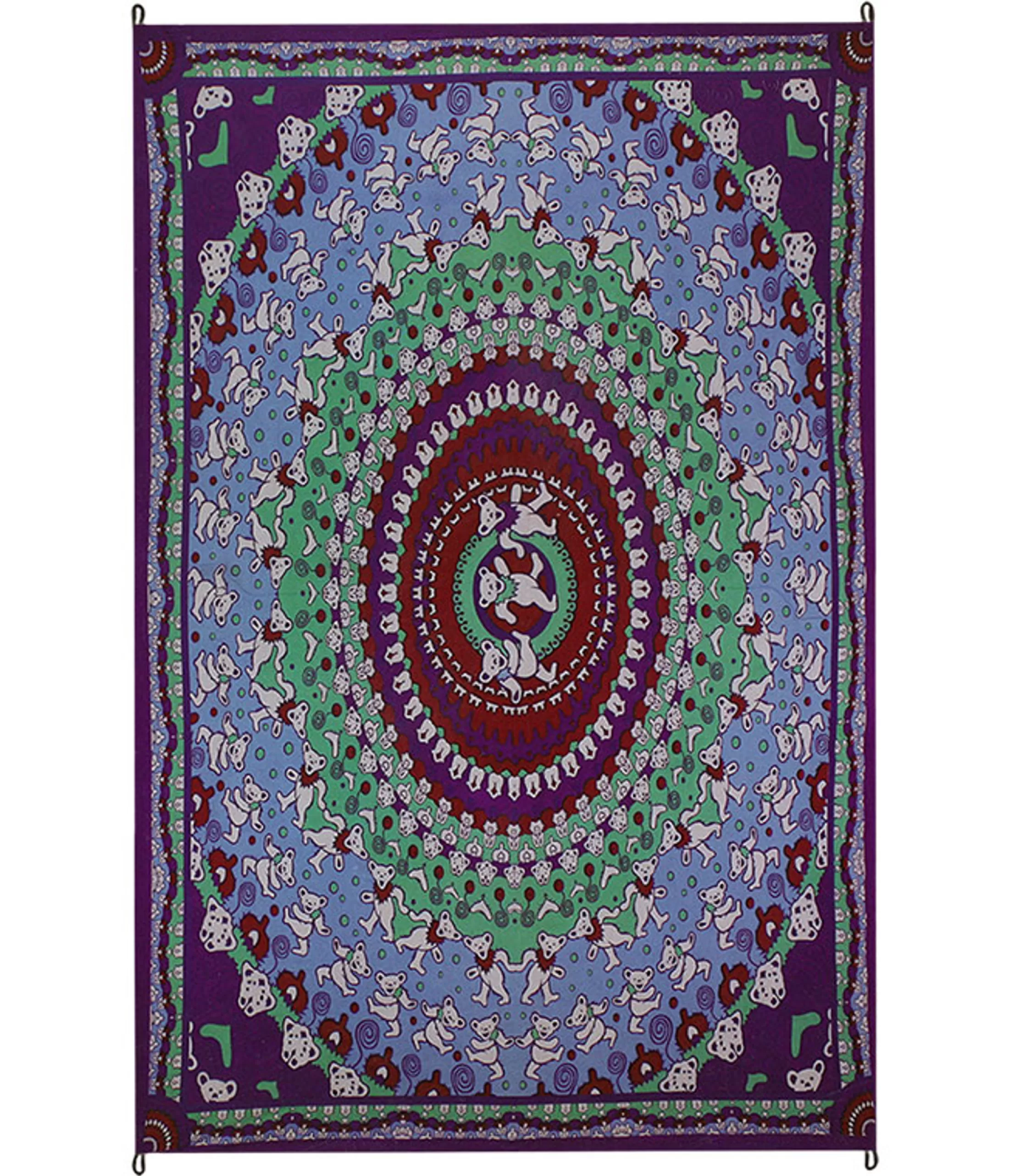 Grateful Dead<Liquid Blue Bear Purple Tapestry