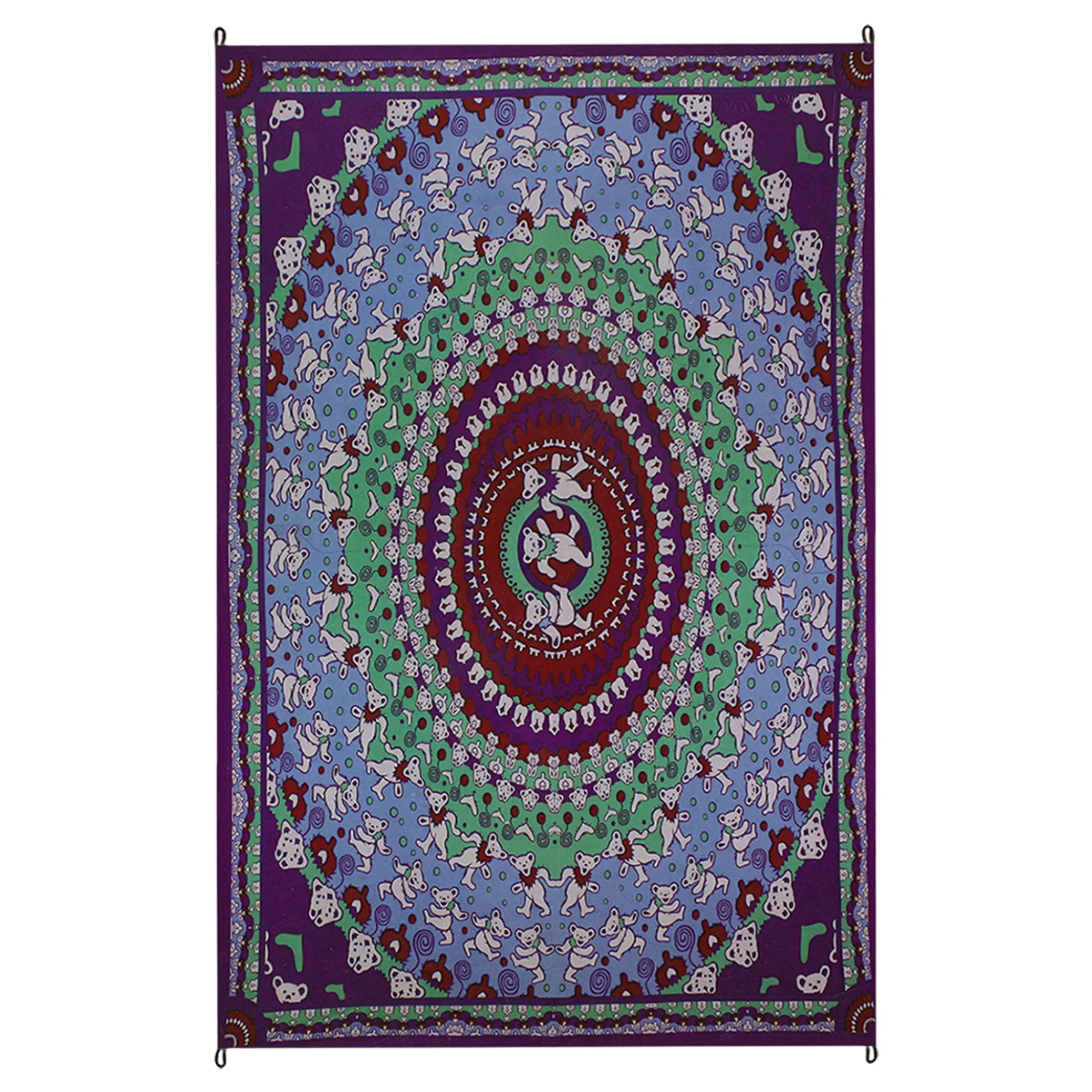 Grateful Dead<Liquid Blue Bear Purple Tapestry