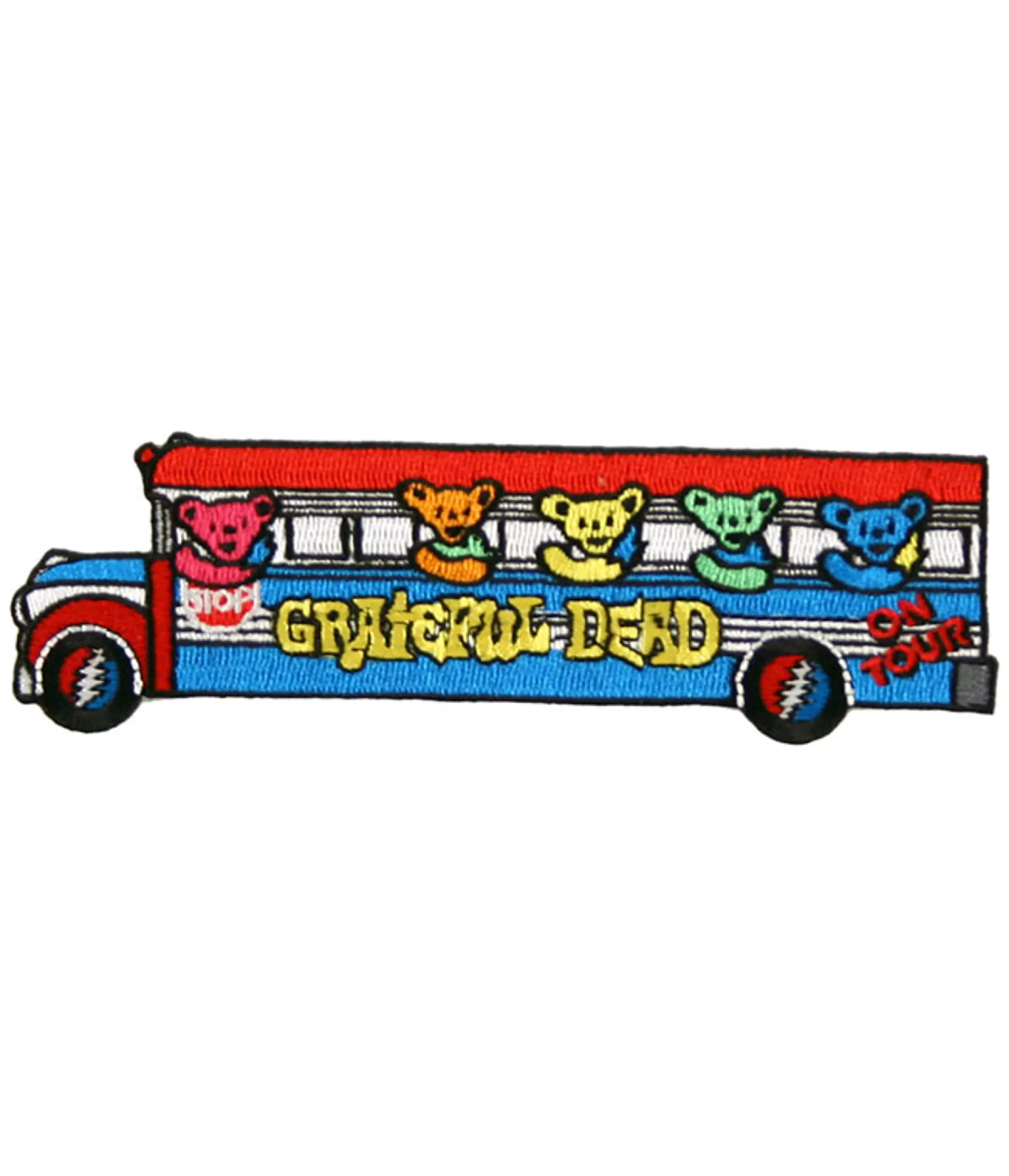 Patches | Grateful Dead<Liquid Blue Bears On The Bus Patch