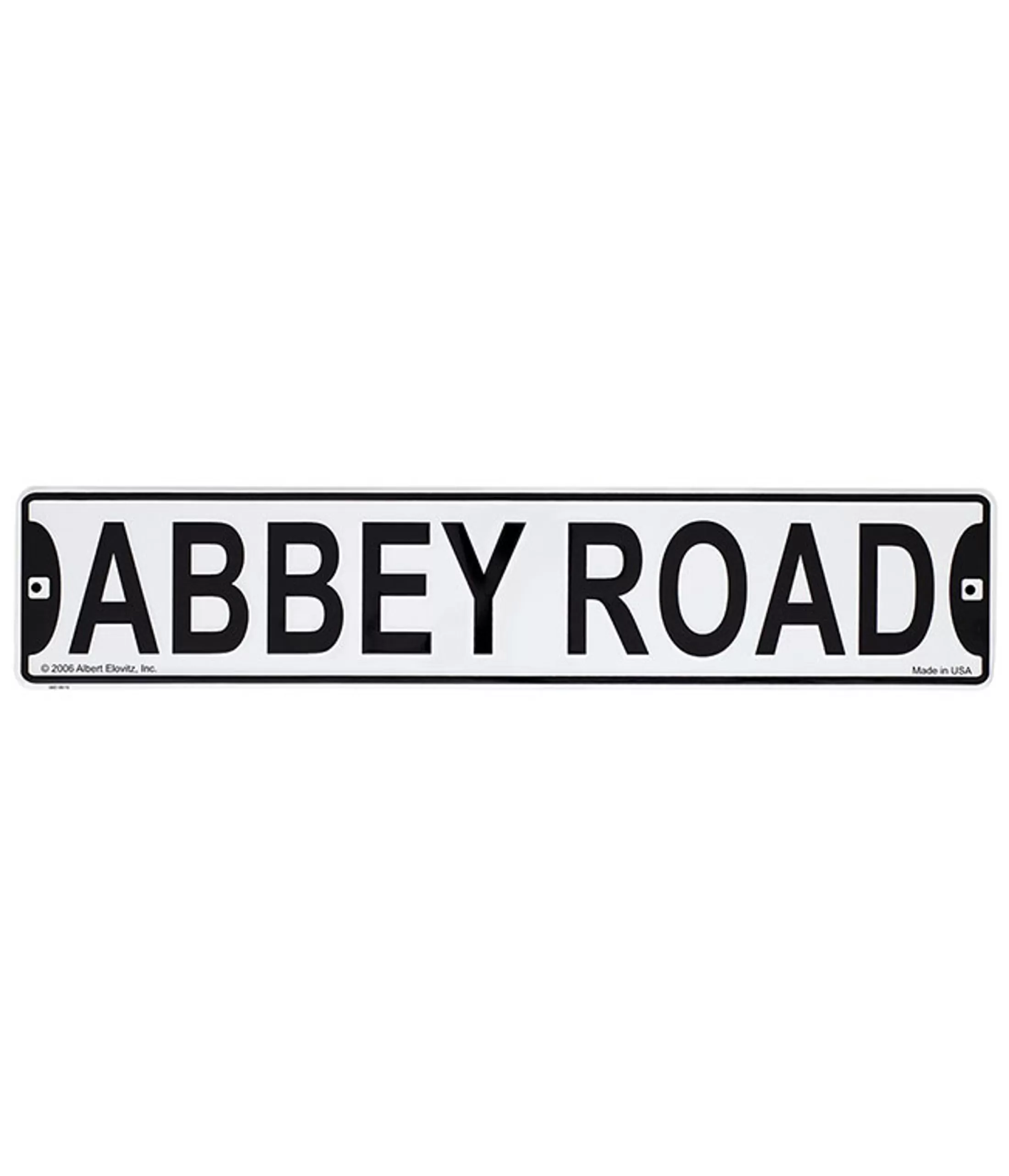 Beatles<Liquid Blue Beatles Abbey Road Tin Sign