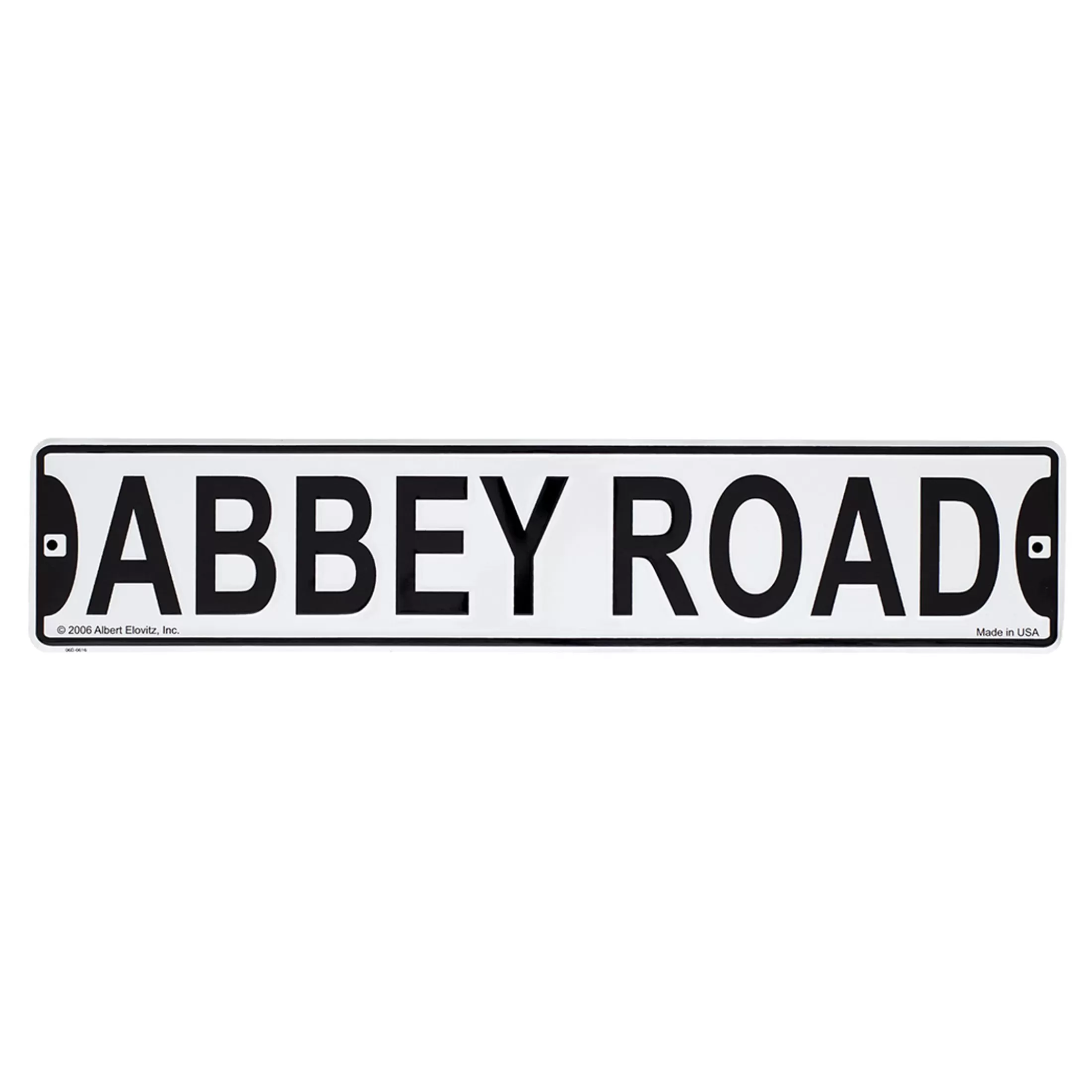 Beatles<Liquid Blue Beatles Abbey Road Tin Sign