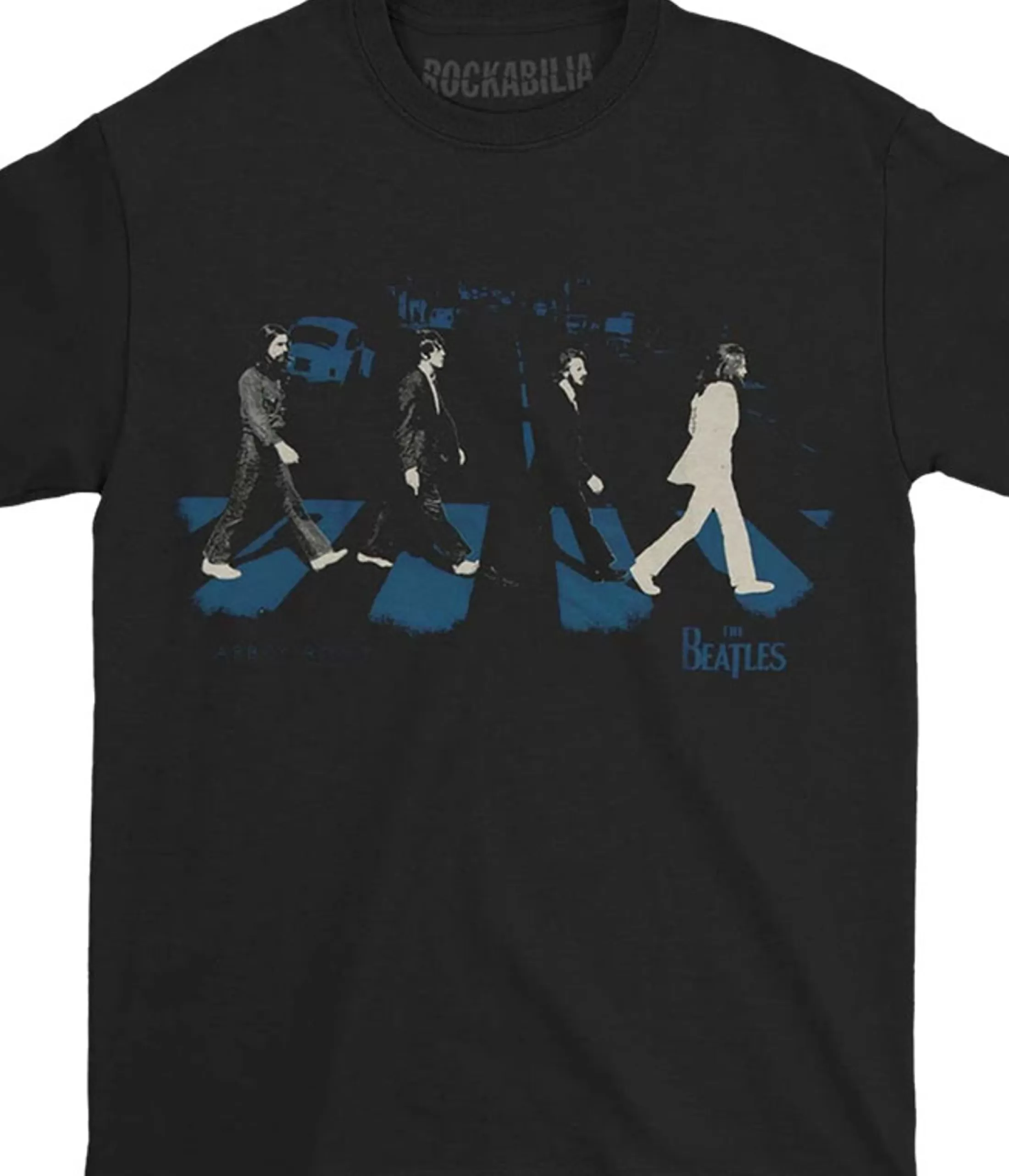 T-Shirt | Beatles<Liquid Blue Beatles Abbey Stride Black T-Shirt