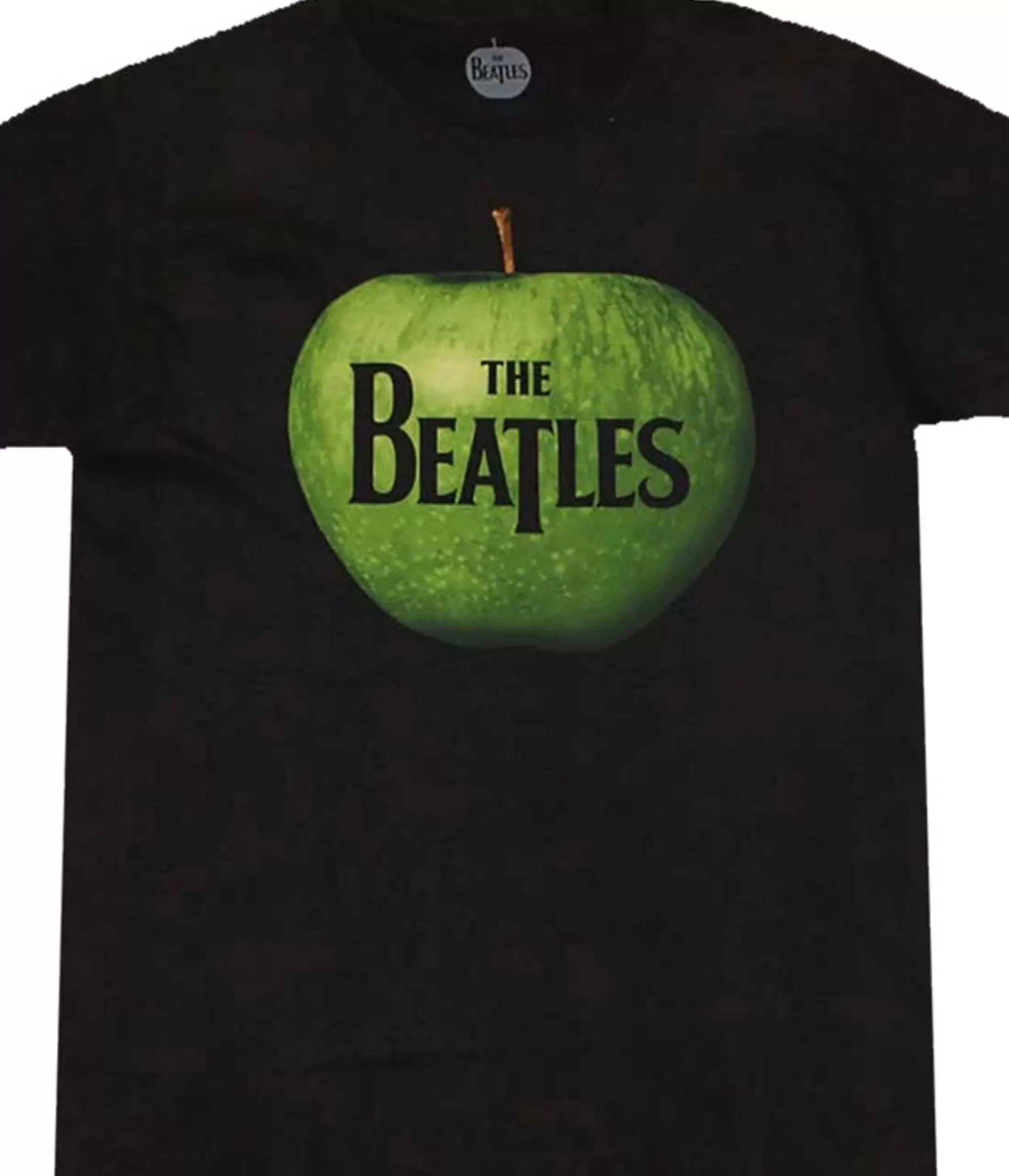 T-Shirt | Beatles<Liquid Blue Beatles Apple Logo Black T-Shirt