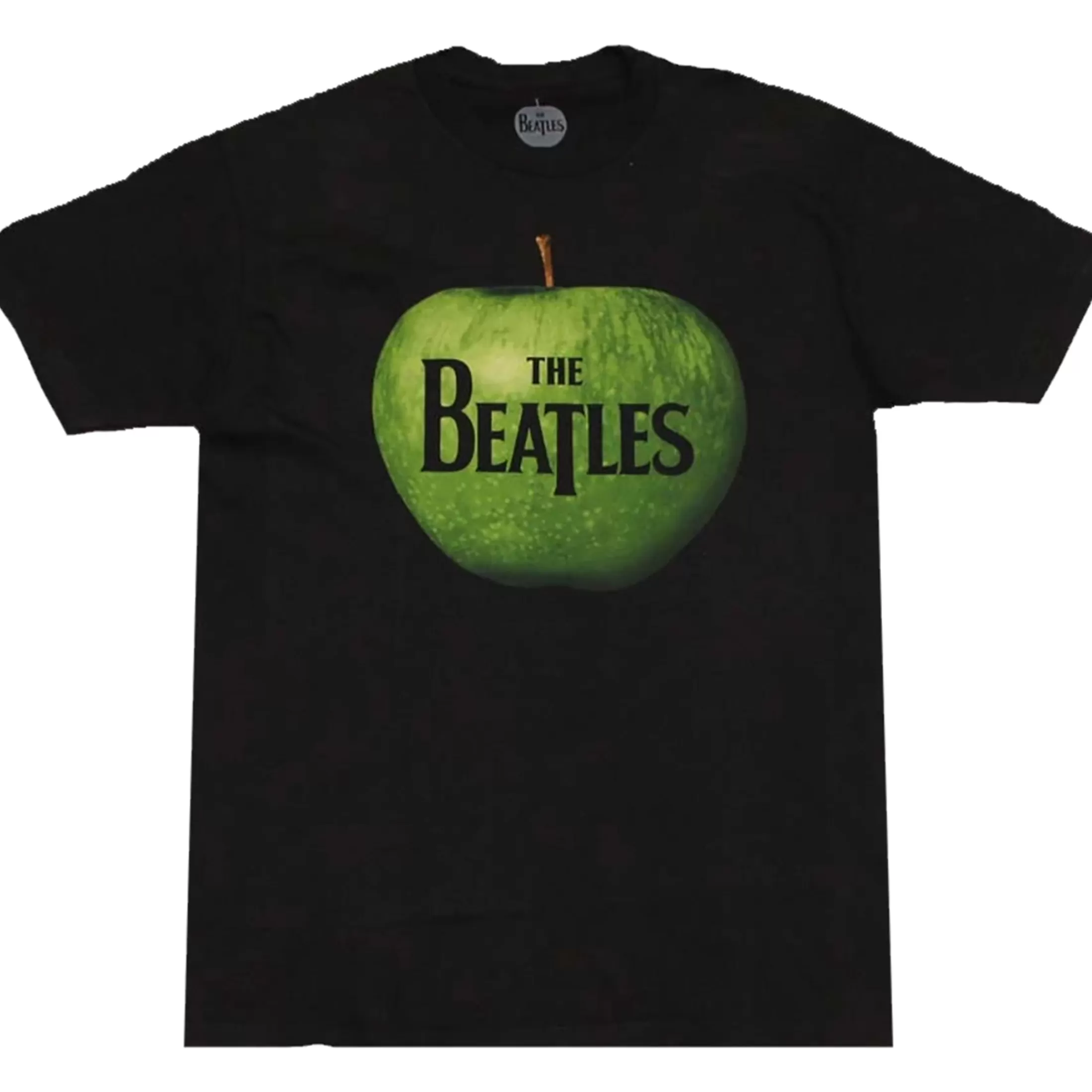 T-Shirt | Beatles<Liquid Blue Beatles Apple Logo Black T-Shirt