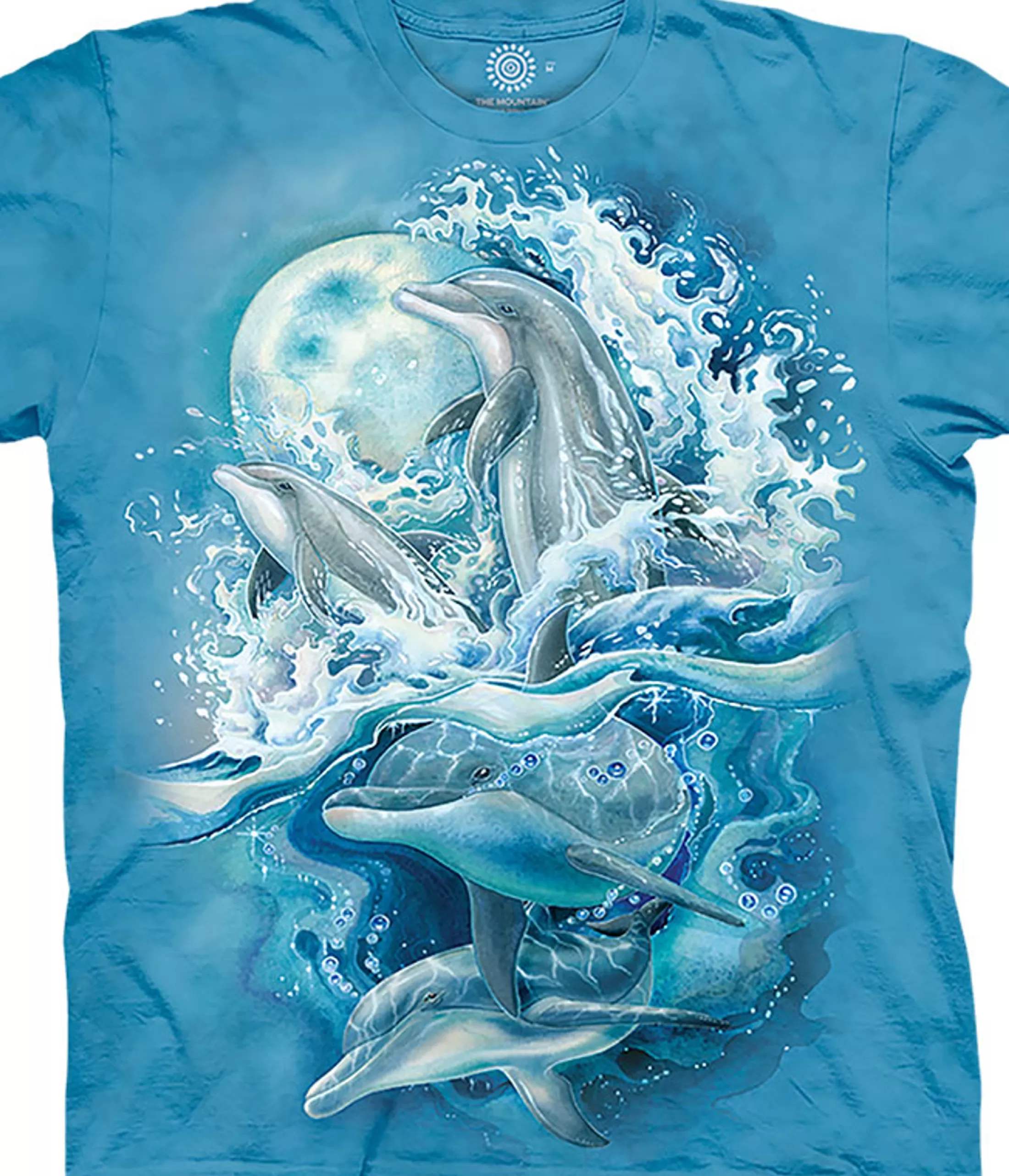 T-Shirt | Aquatic<Liquid Blue Bergsma Dolphins Classic Cotton T-Shirt