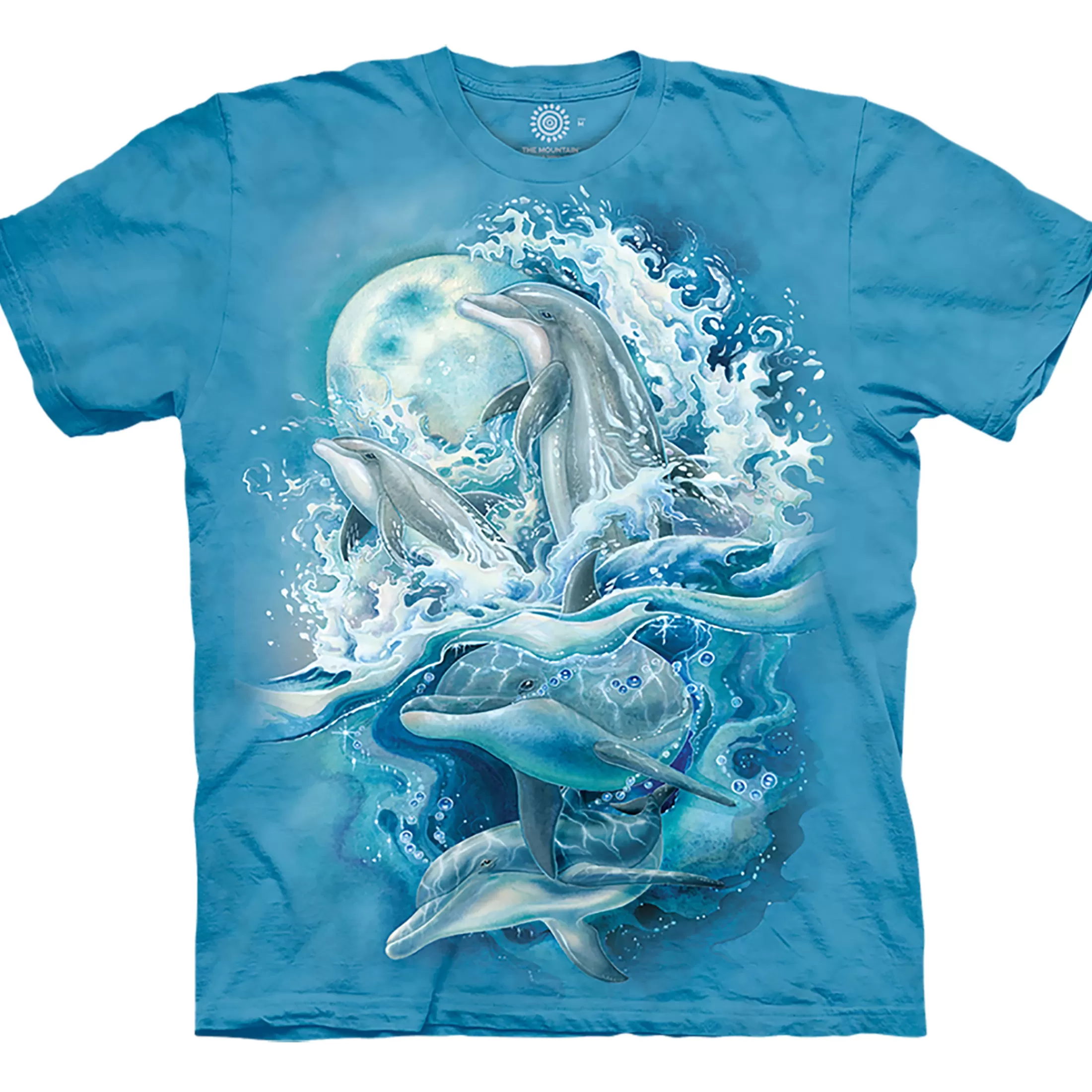 T-Shirt | Aquatic<Liquid Blue Bergsma Dolphins Classic Cotton T-Shirt