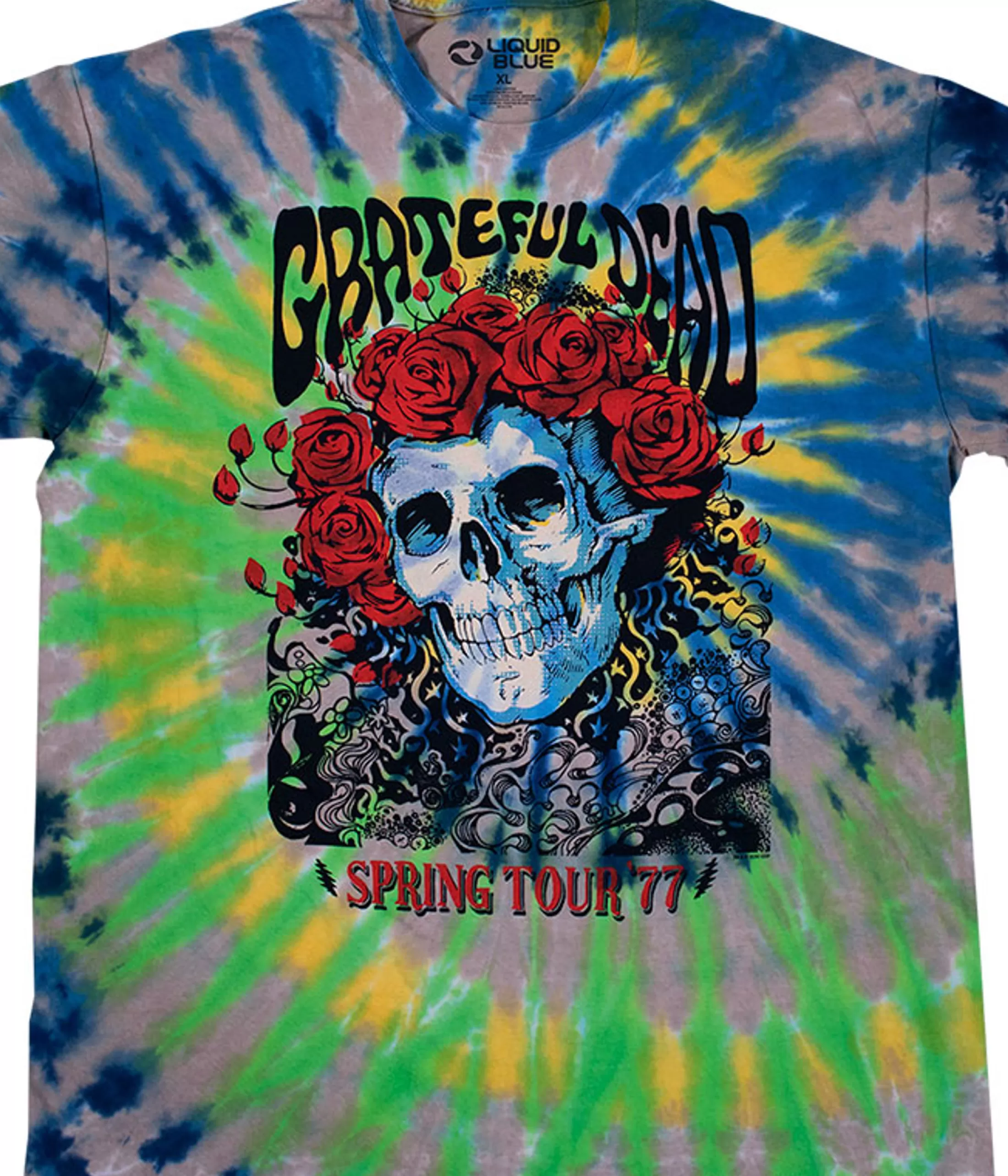 T-Shirt | Grateful Dead<Liquid Blue Bertha 77 Tie-Dye T-Shirt