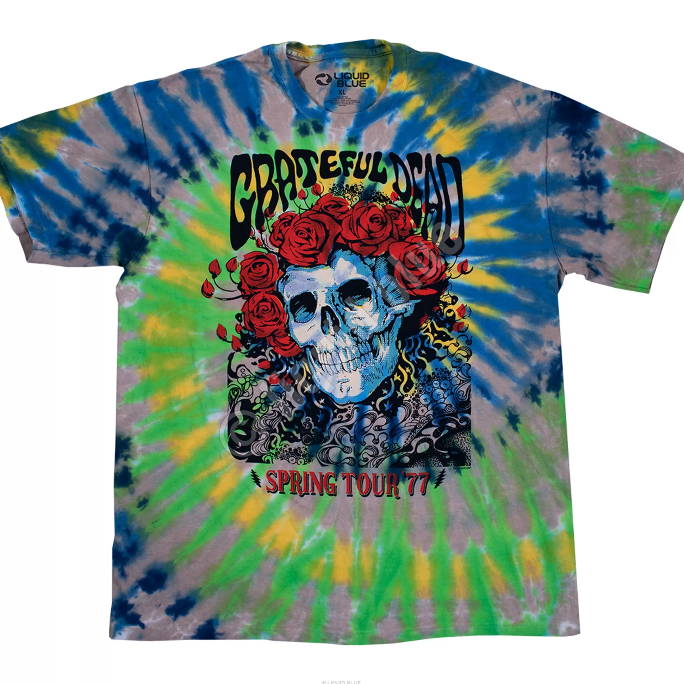 T-Shirt | Grateful Dead<Liquid Blue Bertha 77 Tie-Dye T-Shirt