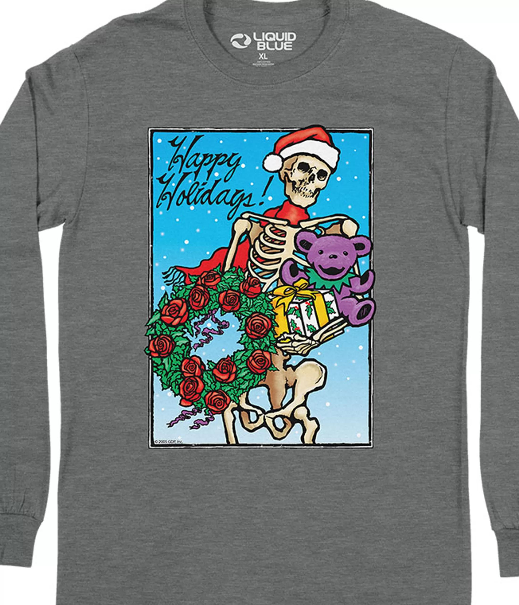 Long Sleeve | Bertha Claus<Liquid Blue Bertha Claus Long Sleeve T-Shirt