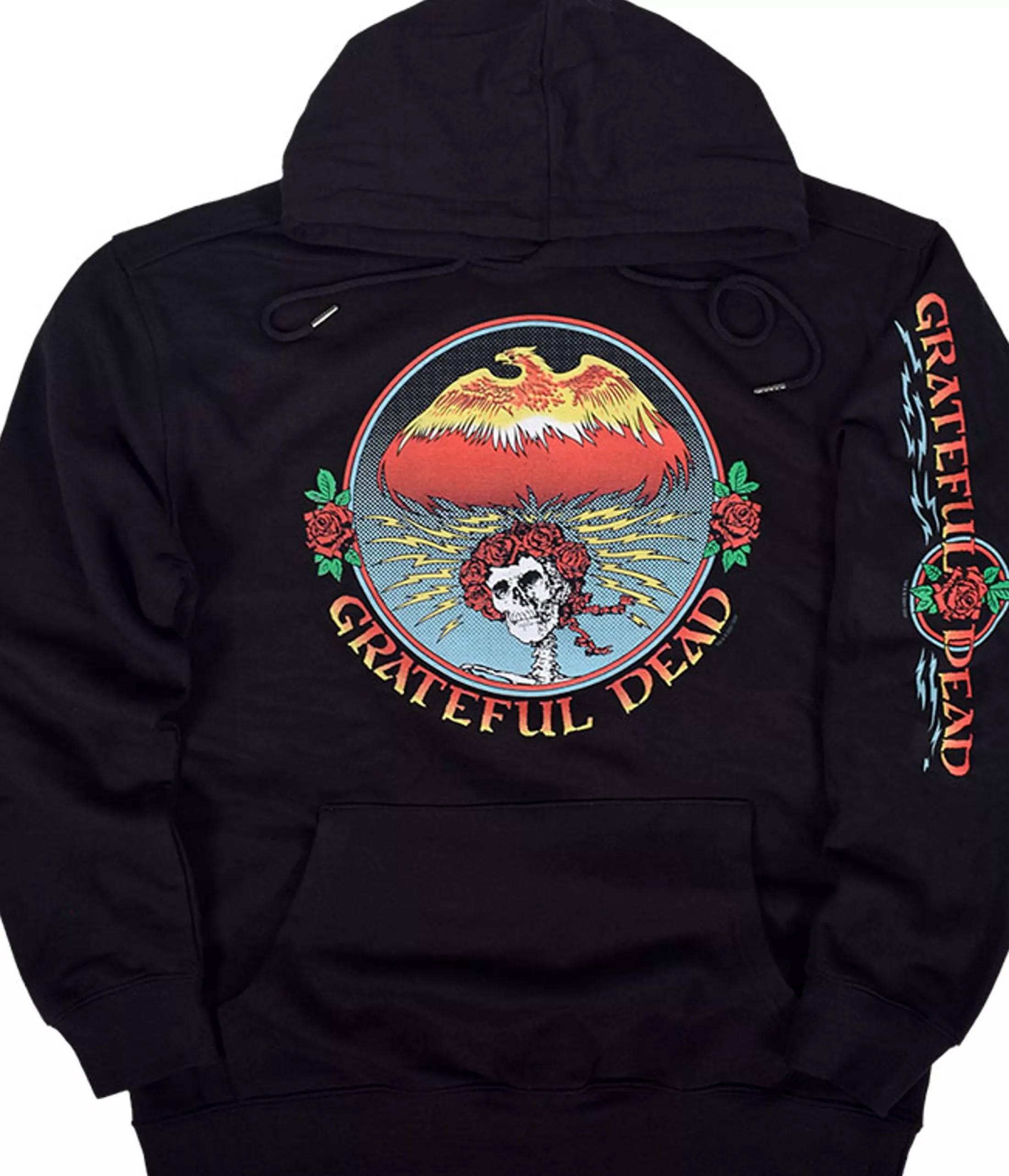 Hoodie | Grateful Dead<Liquid Blue Bertha Eagle Black Sleeve Printed Hoodie