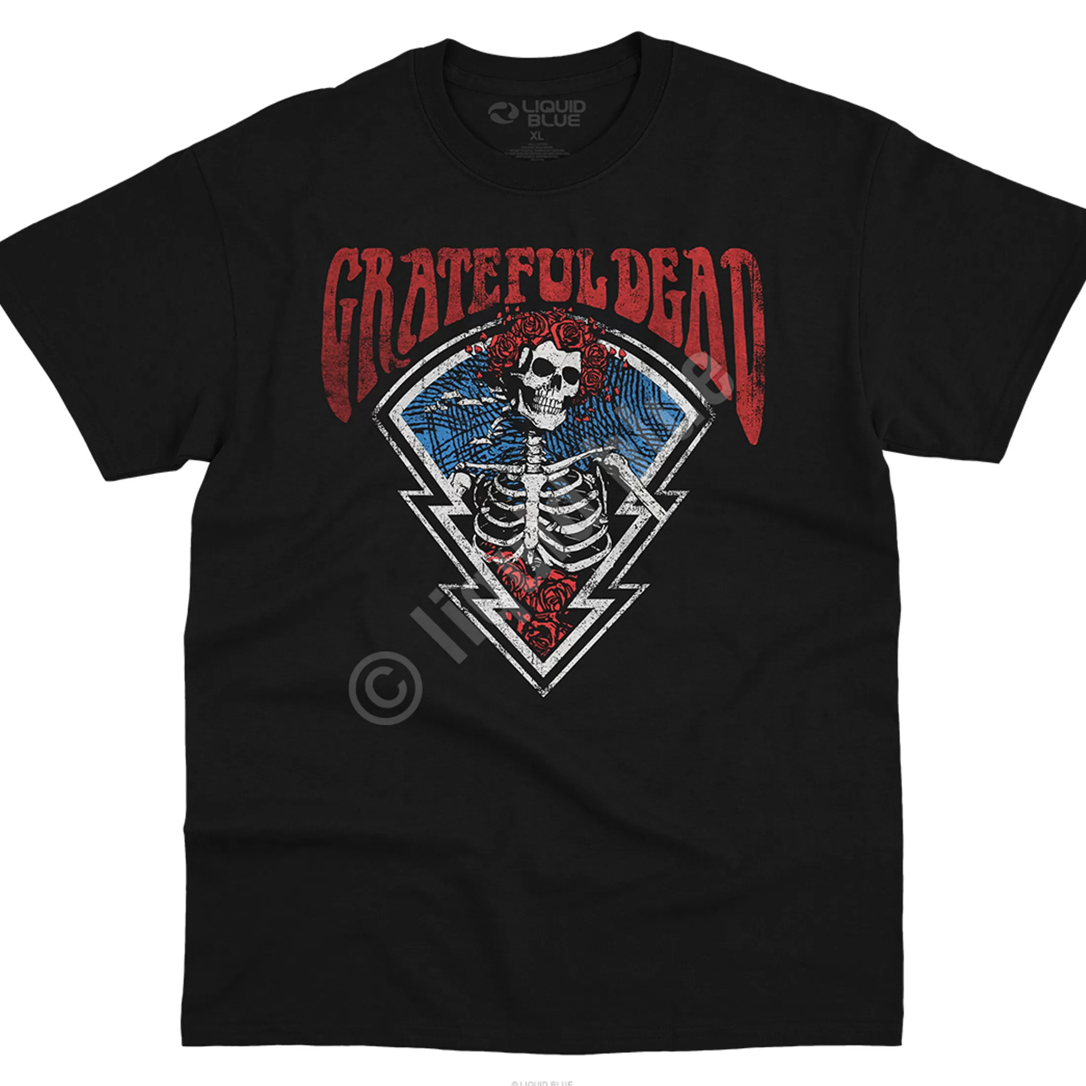 T-Shirt | Grateful Dead<Liquid Blue Bertha Icon Black T-Shirt