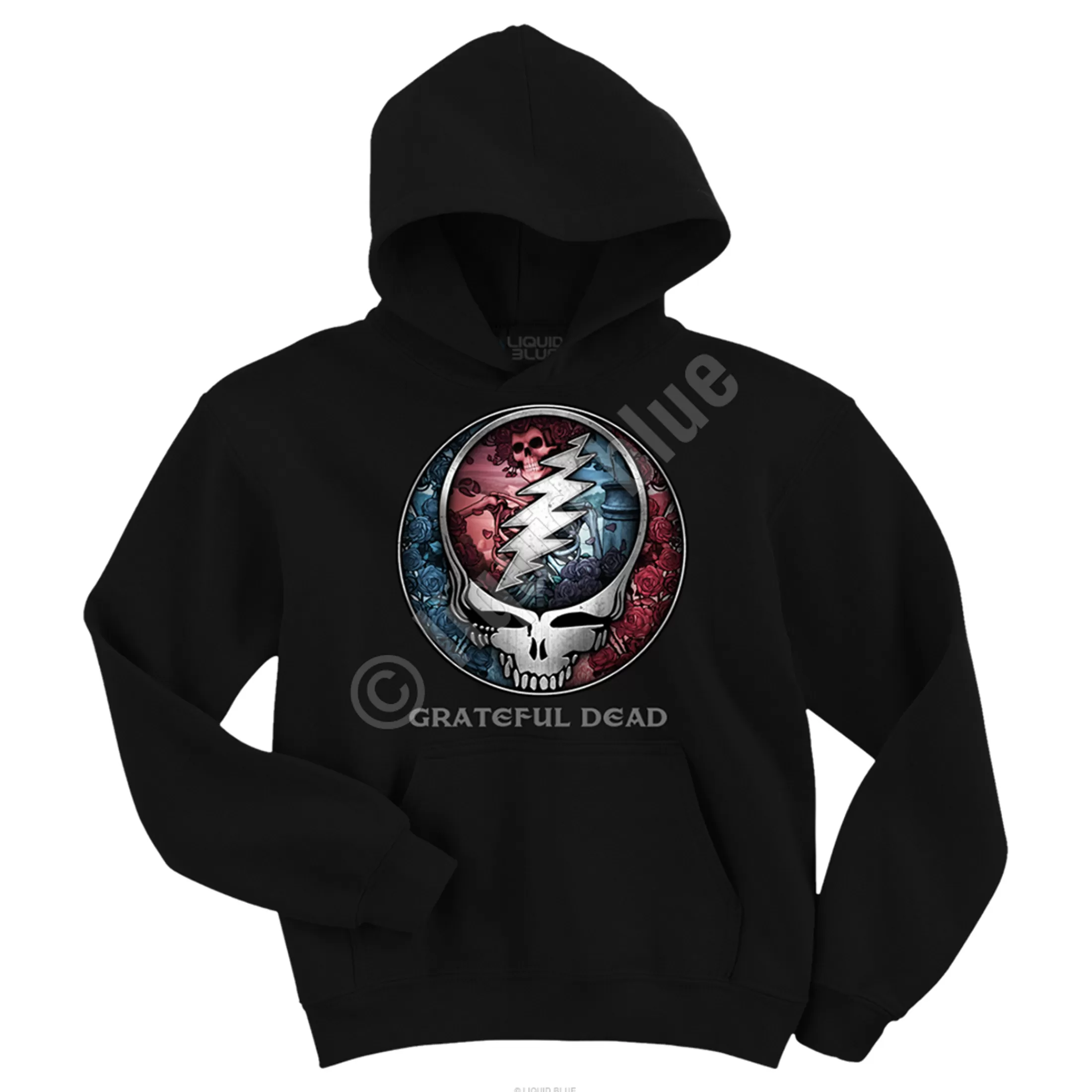 Hoodie | Grateful Dead<Liquid Blue Bertha SYF Black Hoodie