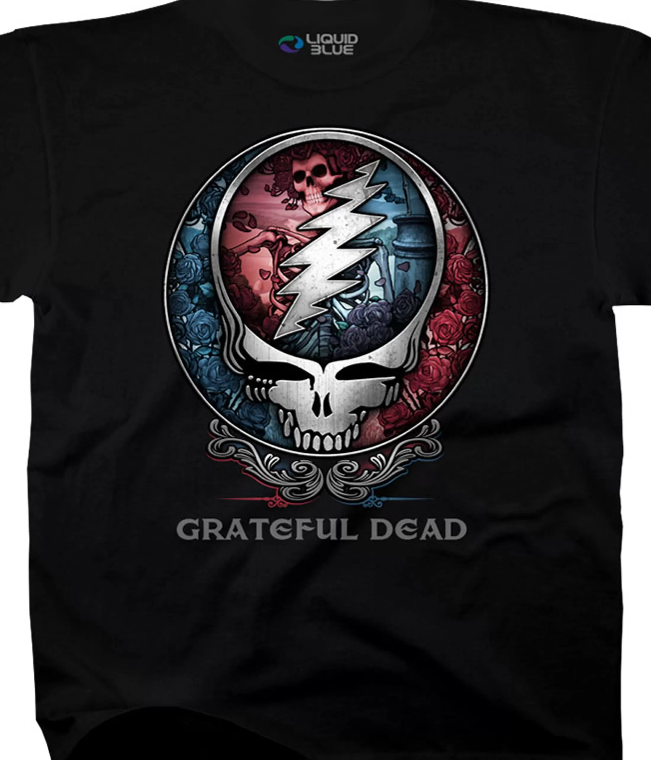 T-Shirt | Grateful Dead<Liquid Blue Bertha SYF Black T-Shirt